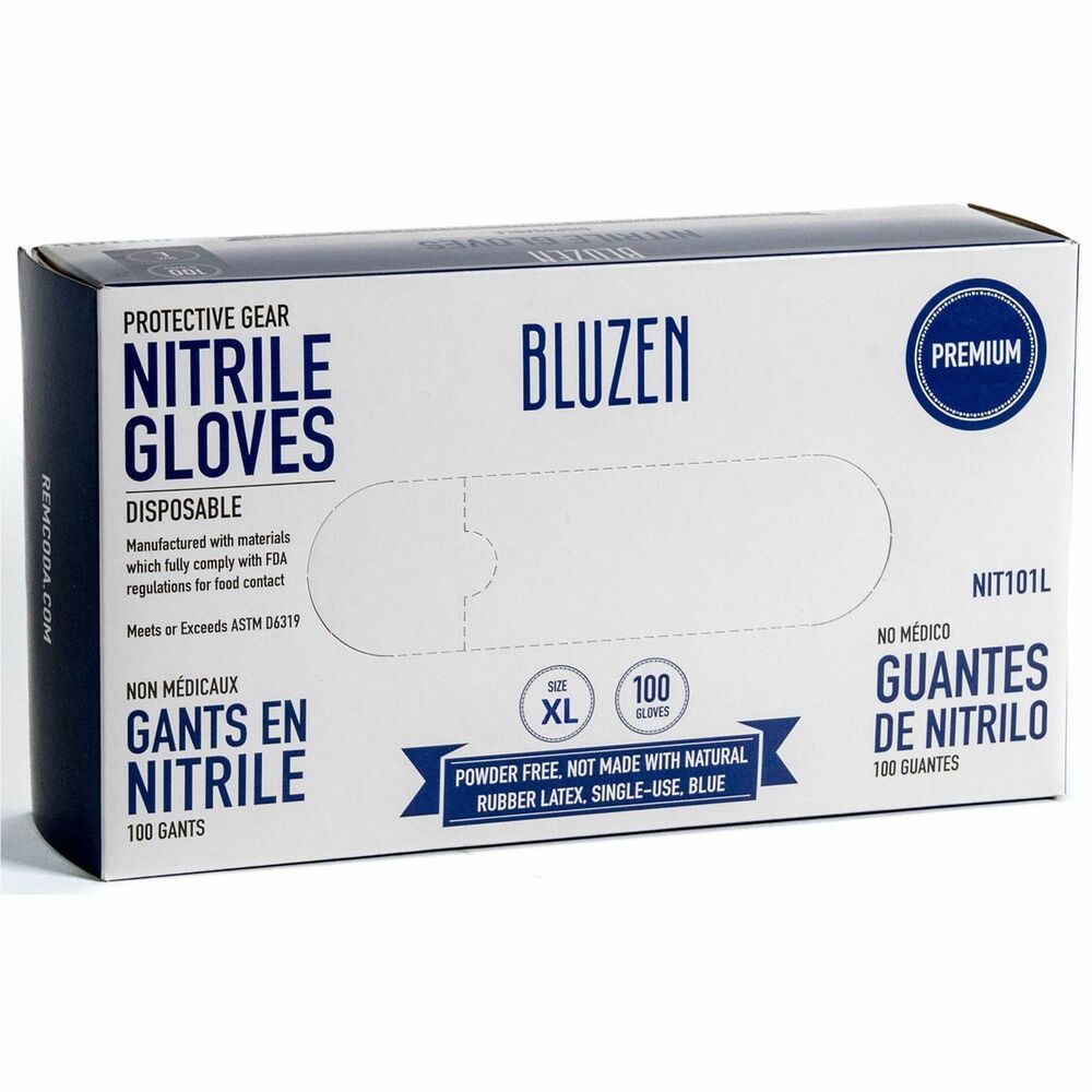 RMLNIT101XL - Feel confident in your tasks with these Disposable Nitrile Gloves. Size is tailored to fit you perfectly. Powder-free, durable, comfortable gloves let you focus on work without worrying about protection.