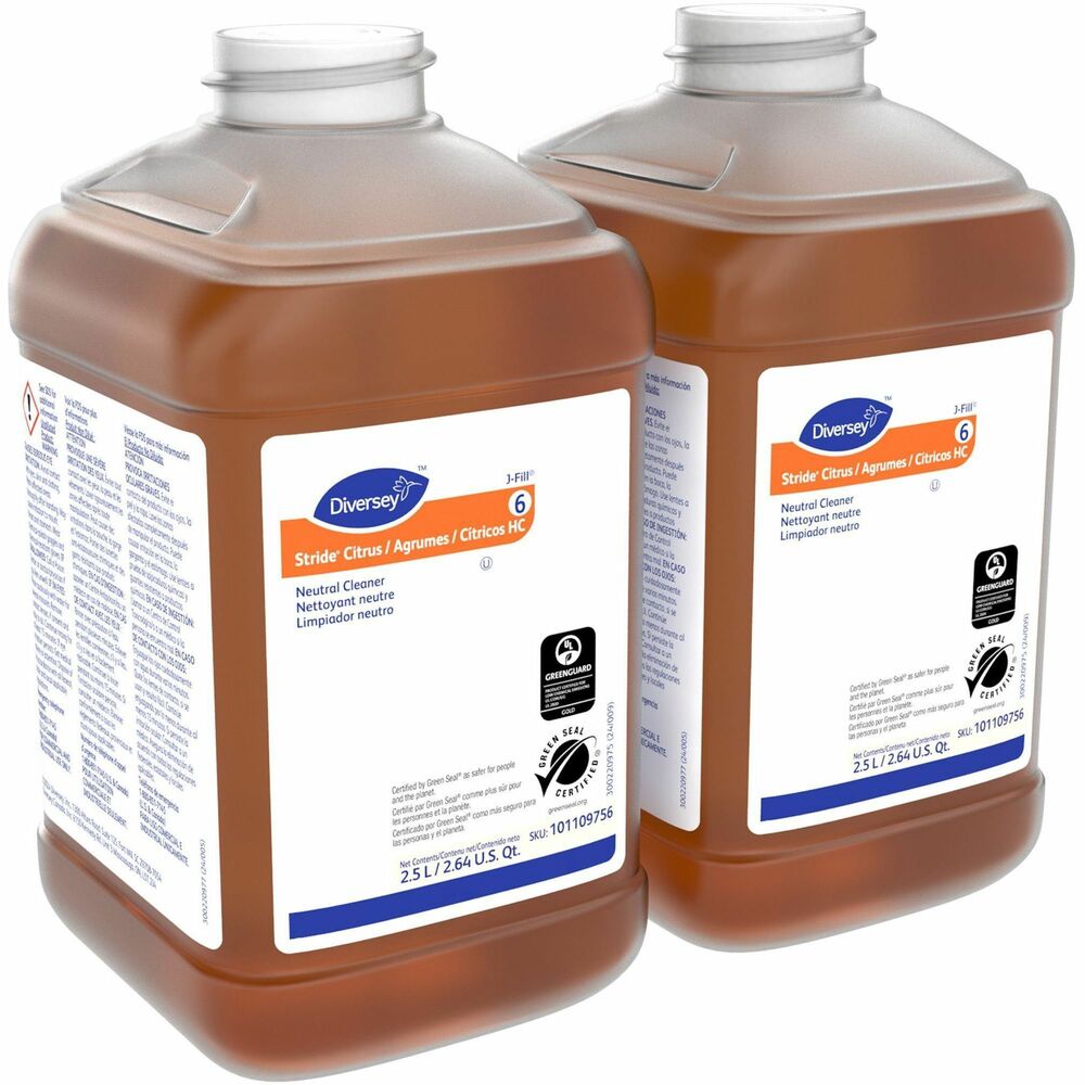 DVO101109756 - Neutral cleaner features a nonalkaline formula that dries film-free to prevent dulling floor finishes. Easy-to-use solution does not require rinsing for quick, simple cleaning. Low-foaming design allows less emptying of recovery tanks and increased performance. Concentrated cleaner with a citrus scent is Green Seal and Kosher certified. Neutral cleaner is perfect for everyday cleanings of nearly all washable surfaces.