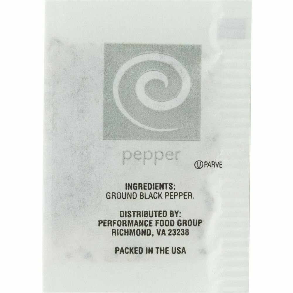 SUG09288 - Pepper packets are perfect for seasoning food. 0.1 gram packets are great for keeping breakrooms stocked. Use them on-the-go for convenience.