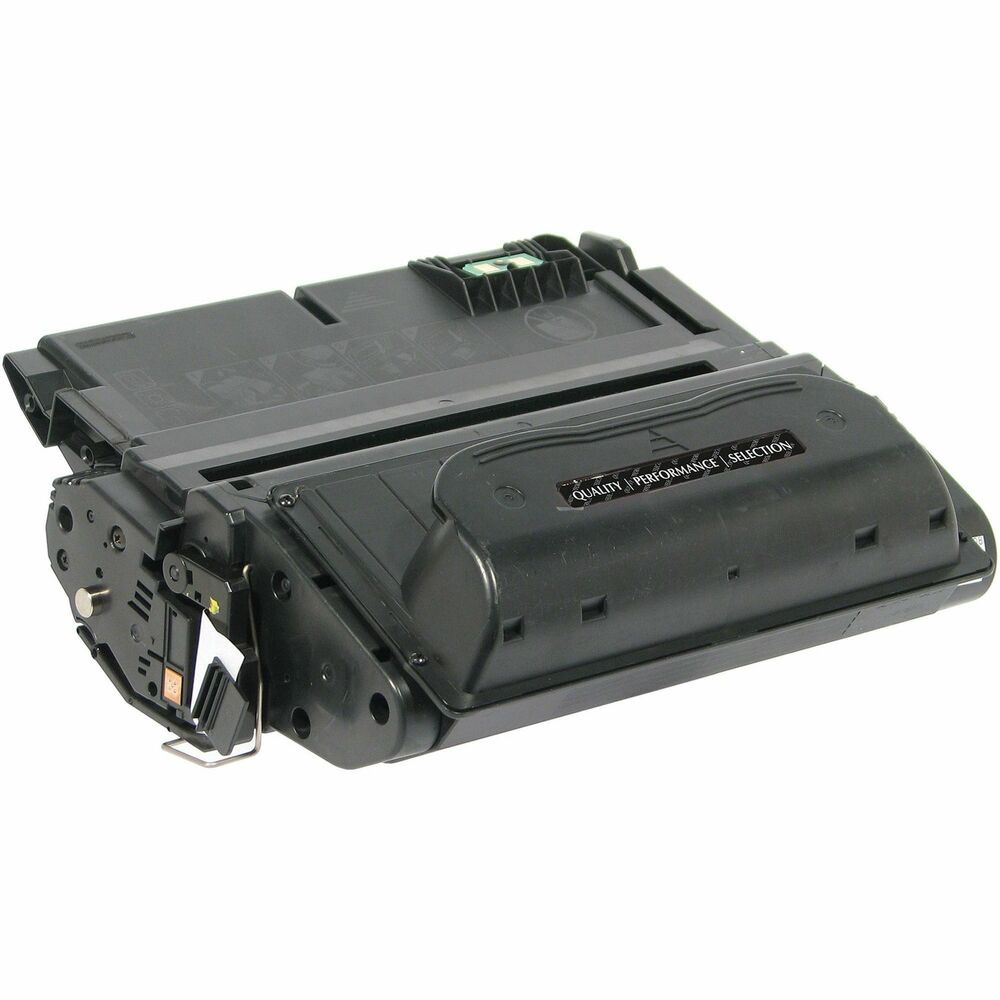 NSN6902908 - Remanufactured toner cartridge is designed for use in HP LaserJet 4200, 4200N, 4200TN, 4200DTN, 4200DTNS and 4200DTNSL. AbilityOne toner provides strategic opportunities to address a variety of customer needs, including significant savings, guaranteed performance, compliance with executive orders and free recycling solutions. Plus, every purchase creates jobs for people with disabilities. TAA-compliant cartridge is assembled in the U.S.A., made using 35 percent post-consumer content and meets ISO 14001 recycling standards. Cartridge yields approximately 12,000 pages.