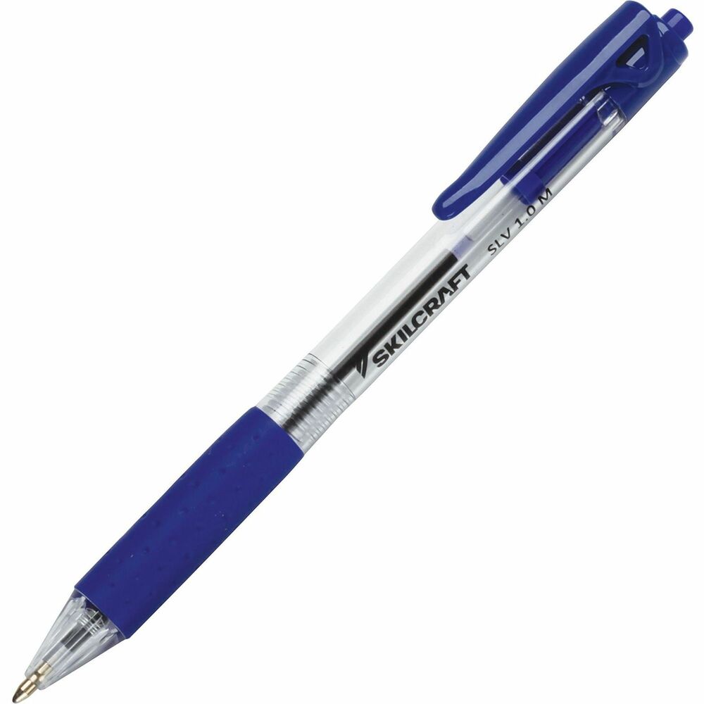NSN6970597 - SLV-Performer Retractable Ballpoint Pen may be an everyday pen, but it delivers a high-performance writing experience with silky-smooth, low-viscosity ink for smooth, smear-free, skip-less writing. Soft, latex-free, ridged grip is rubberized for comfort. Grip, plunger and durable pocket clip all match the ink color. These medium-point, nonrefillable pens also feature a clear plastic barrel to monitor ink supply. 