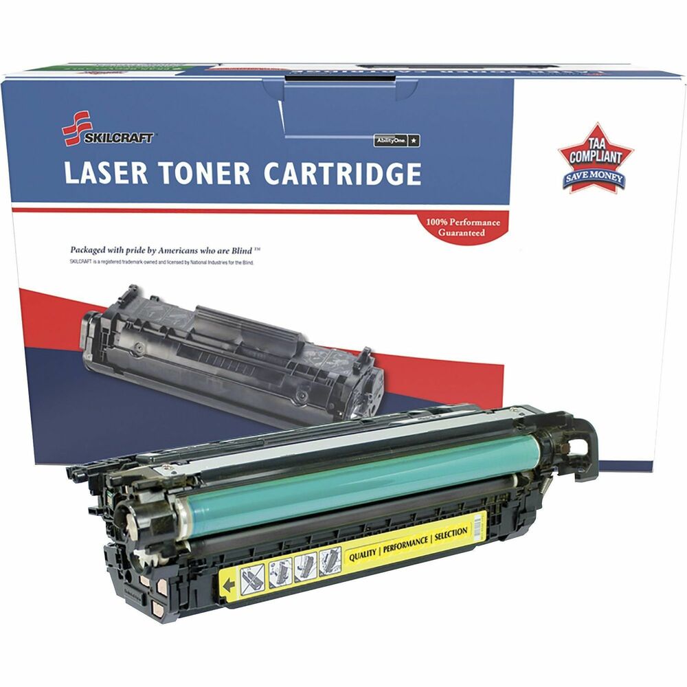 NSN6962211 - Remanufactured toner cartridge is designed for use in HP LaserJet Enterprise CM4540 MFP. AbilityOne toner provides strategic opportunities to address a variety of customer needs, including significant savings, guaranteed performance, compliance with executive orders and free recycling solutions. Plus, every purchase creates jobs for people with disabilities. TAA-compliant cartridge is assembled in the U.S.A., made using 35 percent post-consumer content and meets ISO 14001 recycling standards.