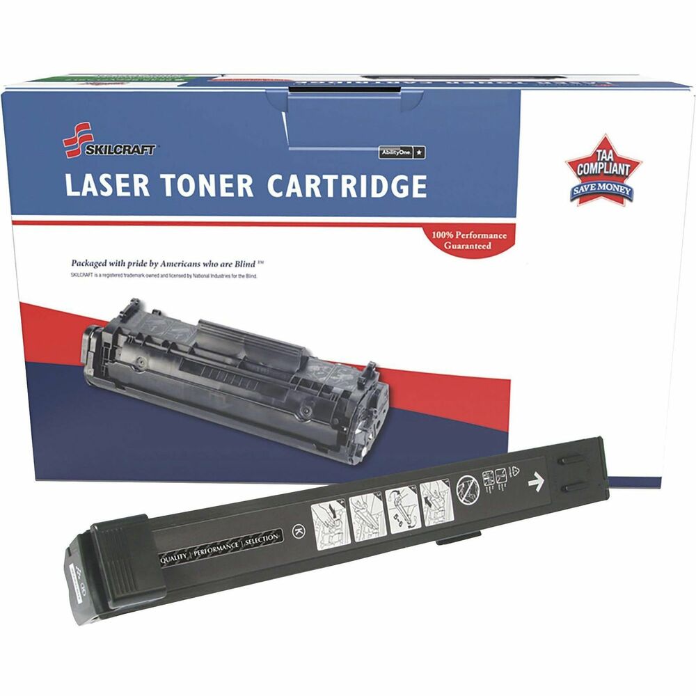 NSN6962212 - Remanufactured toner cartridge is designed for use in HP Color LaserJet CP6015dn. AbilityOne toner provides strategic opportunities to address a variety of customer needs, including significant savings, guaranteed performance, compliance with executive orders and free recycling solutions. Plus, every purchase creates jobs for people with disabilities. TAA-compliant cartridge is assembled in the U.S.A., made using 35 percent post-consumer content and meets ISO 14001 recycling standards. Standard-yield cartridge yields approximately 16,500 pages.