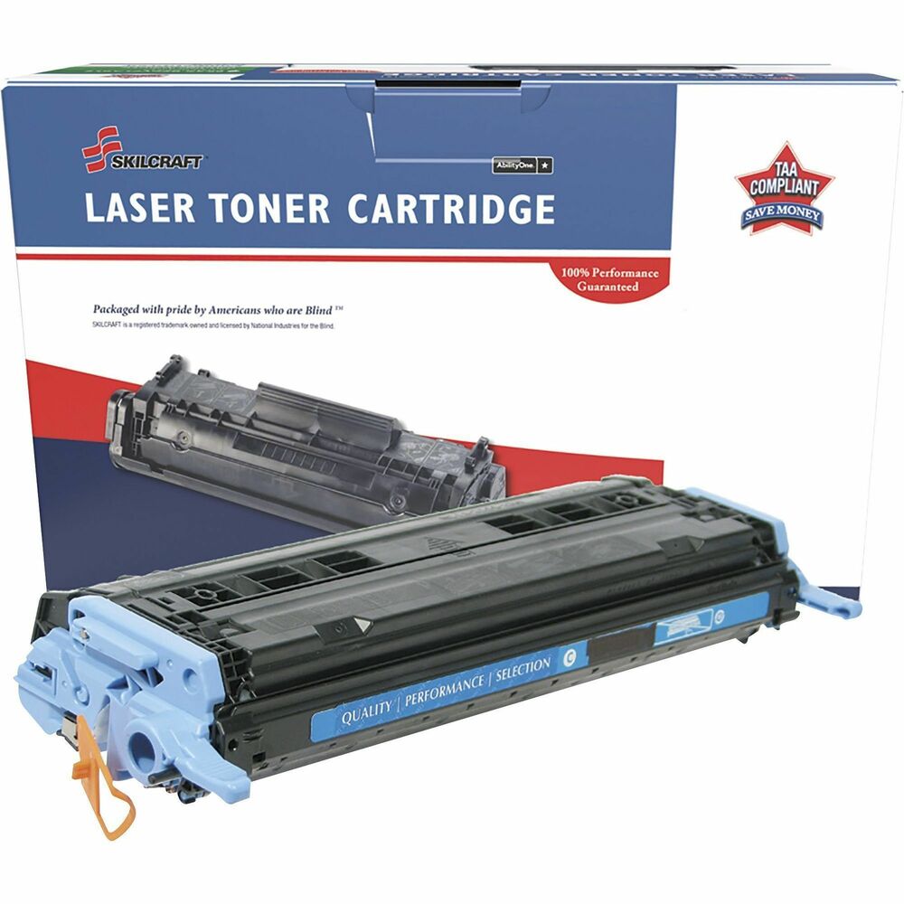 NSN6962219 - Remanufactured toner cartridge is designed for use in HP Color LaserJet 1600, 2600, 2600N, 2600DN, 2600DTN, 2605DN, 2605DTN, CM1015 MFP and CM1017 MFP. AbilityOne toner provides strategic opportunities to address a variety of customer needs, including significant savings, guaranteed performance, compliance with executive orders and free recycling solutions. Plus, every purchase creates jobs for people with disabilities. TAA-compliant cartridge is assembled in the U.S.A., made using 35 percent post-consumer content and meets ISO 14001 recycling standards.