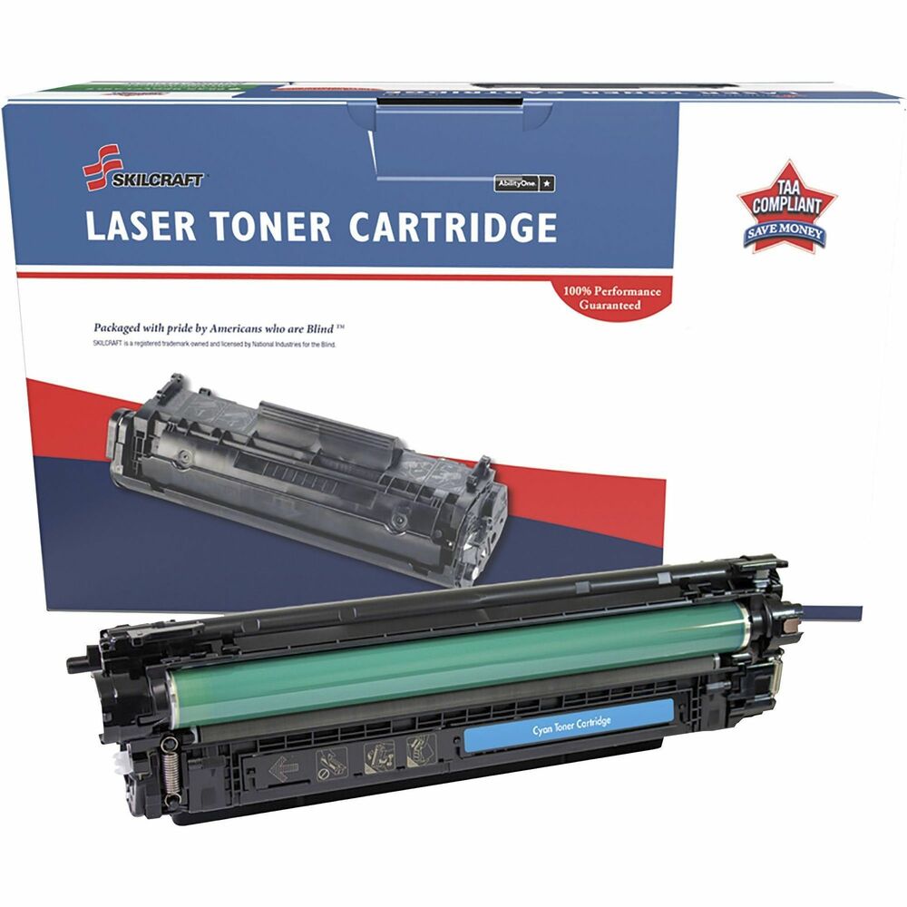 NSN6961577 - Remanufactured toner cartridge is designed for use in HP LaserJet Enterprise M652, M653, M681 and M682. AbilityOne toner provides strategic opportunities to address a variety of customer needs, including significant savings, guaranteed performance, compliance with executive orders and free recycling solutions. Plus, every purchase creates jobs for people with disabilities. TAA-compliant cartridge is assembled in the U.S.A., made using 35 percent post-consumer content and meets ISO 14001 recycling standards.