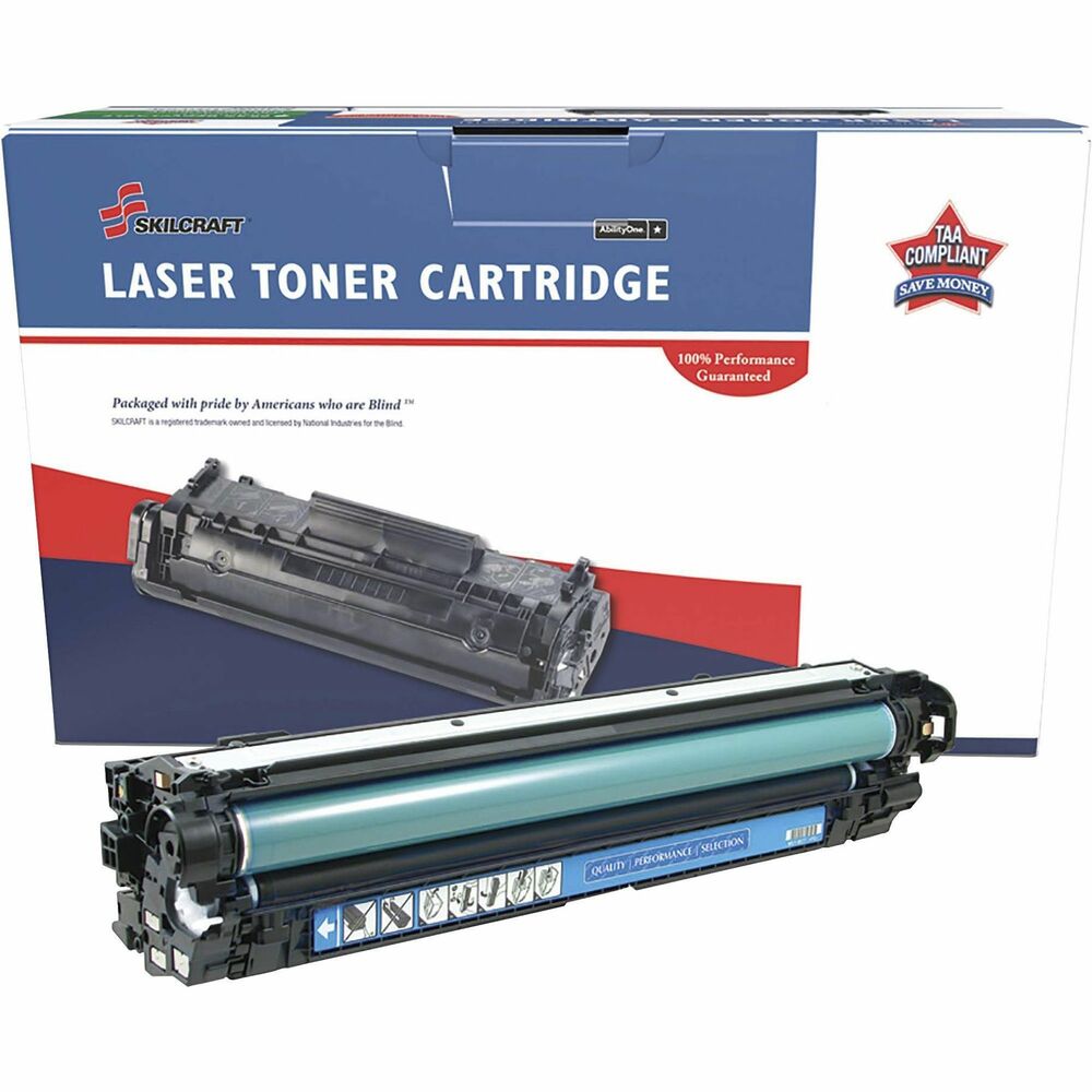 NSN6961581 - Remanufactured toner cartridge is designed for use in HP Color LaserJet Enterprise M750dn and M750n. AbilityOne toner provides strategic opportunities to address a variety of customer needs, including significant savings, guaranteed performance, compliance with executive orders and free recycling solutions. Plus, every purchase creates jobs for people with disabilities. TAA-compliant cartridge is assembled in the U.S.A., made using 35 percent post-consumer content and meets ISO 14001 recycling standards.