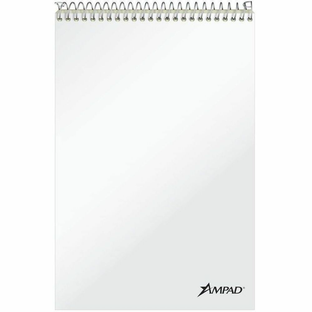 TOP25278 - Steno notebook contains 15 lb. green tinted paper that is Gregg-ruled with 11/32" spacings and center ruling for segregating notes. Chipboard in front and back protects your notes and offers convenient writing support. Sturdy cover protects pages and information. Top wire binding allows easy access to pages.