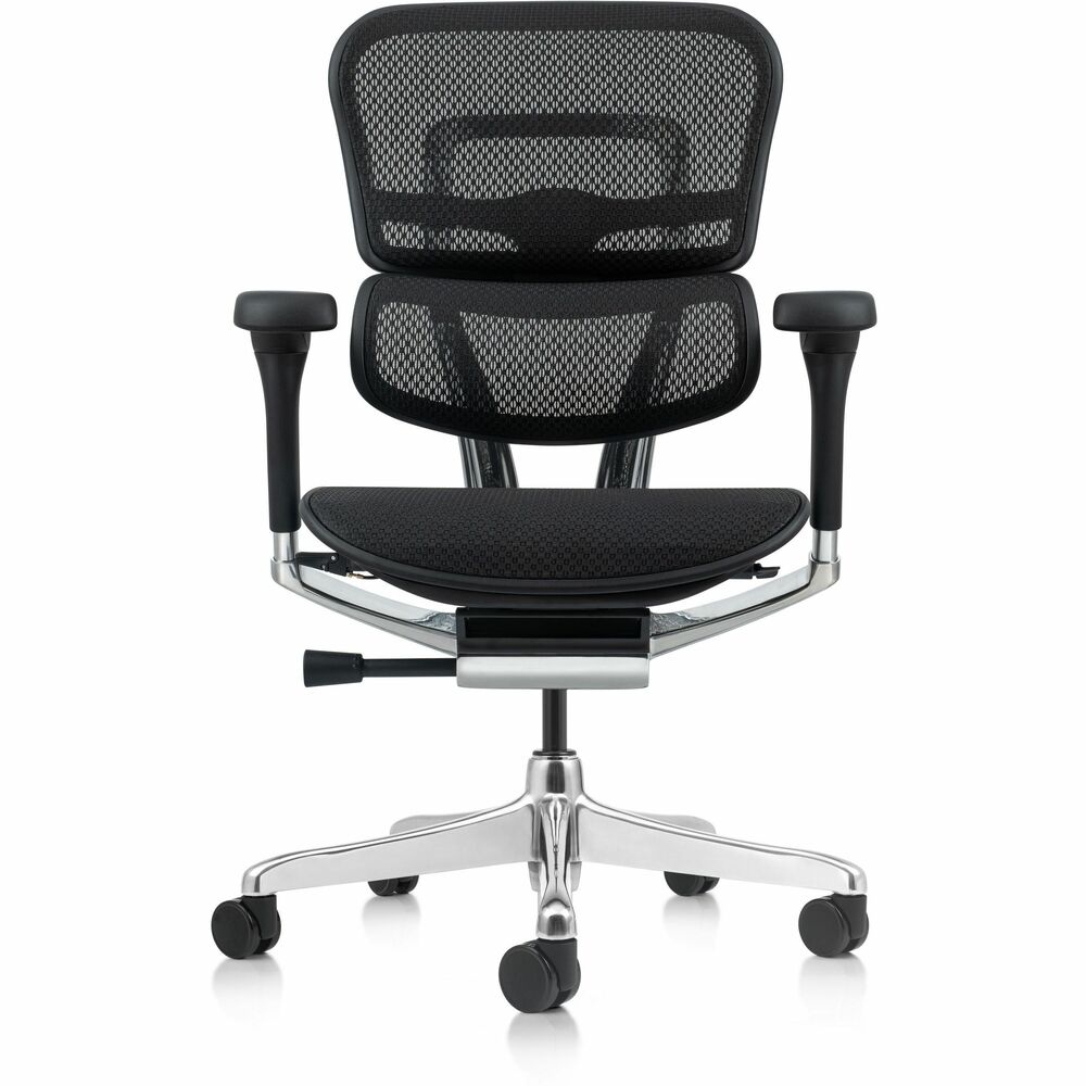 EUTME8ERGLOG2BK - ErgoHuman Gen2 is engineered with your total comfort in mind. Aesthetics, form and function are merged seamlessly to allow you to minutely adjust the chair, achieving unrivaled, ergonomic fine-tuning. Chair features a synchro-tilt mechanism with seat slider, forward tilt, tilt-tension control, lumbar-tension control and height-adjustable ratchet back. Single-lever control adjusts height, seat depth and tilt lock. Glass fiber mechanism allows smoother adjustment and precision. Matrex T168 mesh with 12-zone mesh support provides optimal breathability. Large, soft, padded arms pivot and adjust (height, width and depth). FPC non-petroleum frame is stronger and smoother than nylon. All-mesh chair is GreenGuard Gold certified.