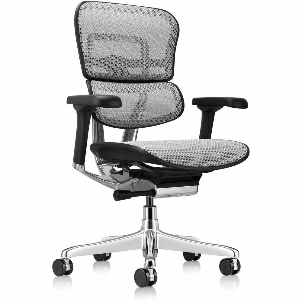 EUTME8ERGLOG2GY - ErgoHuman Gen2 is engineered with your total comfort in mind. Aesthetics, form and function are merged seamlessly to allow you to minutely adjust the chair, achieving unrivaled, ergonomic fine-tuning. Chair features a synchro-tilt mechanism with seat slider, forward tilt, tilt-tension control, lumbar-tension control and height-adjustable ratchet back. Single-lever control adjusts height, seat depth and tilt lock. Glass fiber mechanism allows smoother adjustment and precision. Matrex T168 mesh with 12-zone mesh support provides optimal breathability. Large, soft, padded arms pivot and adjust (height, width and depth). FPC non-petroleum frame is stronger and smoother than nylon. All-mesh chair is GreenGuard Gold certified.