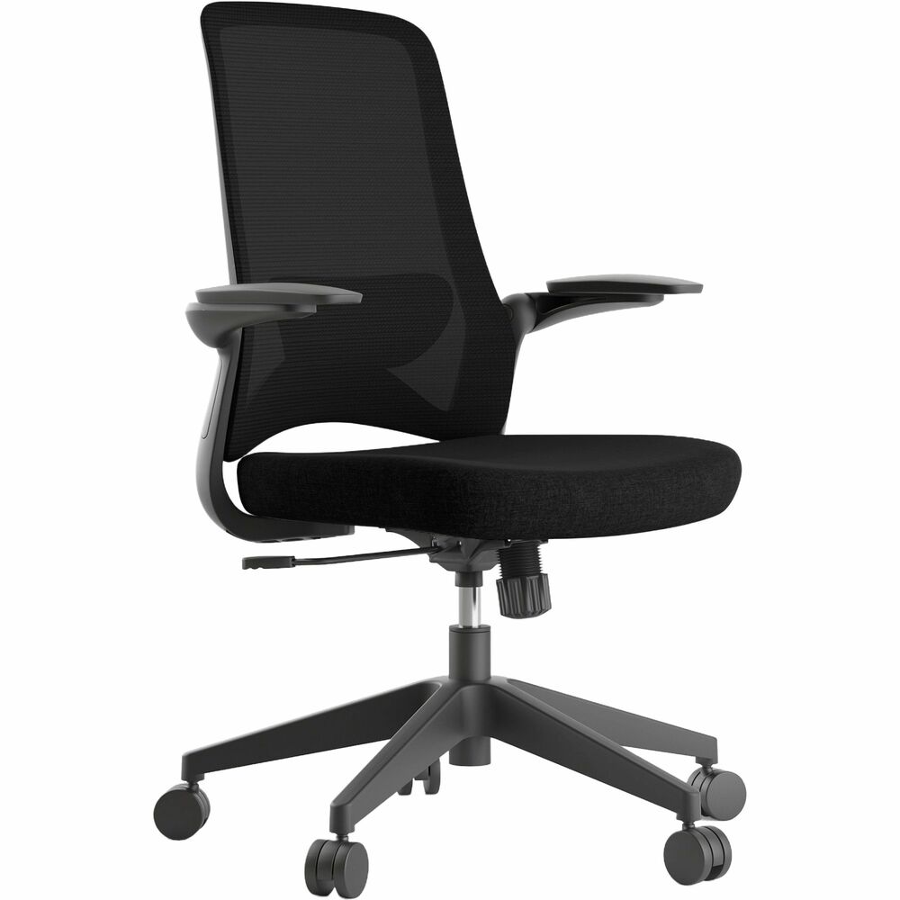 EUTRYZE - Ryze Chair can be minutely adjusted to achieve unrivaled, ergonomic fine-tuning. Swivel-tilt allows you to rock back and forth and adjust the tension. Tilt lock locks out the tilt function. Seat height adjusts to your desired position relative to the floor. Waterfall seat slopes in the front to reduce pressure on the back of your knees. Mesh back provides breathability for enhanced comfort. Arms flip up.