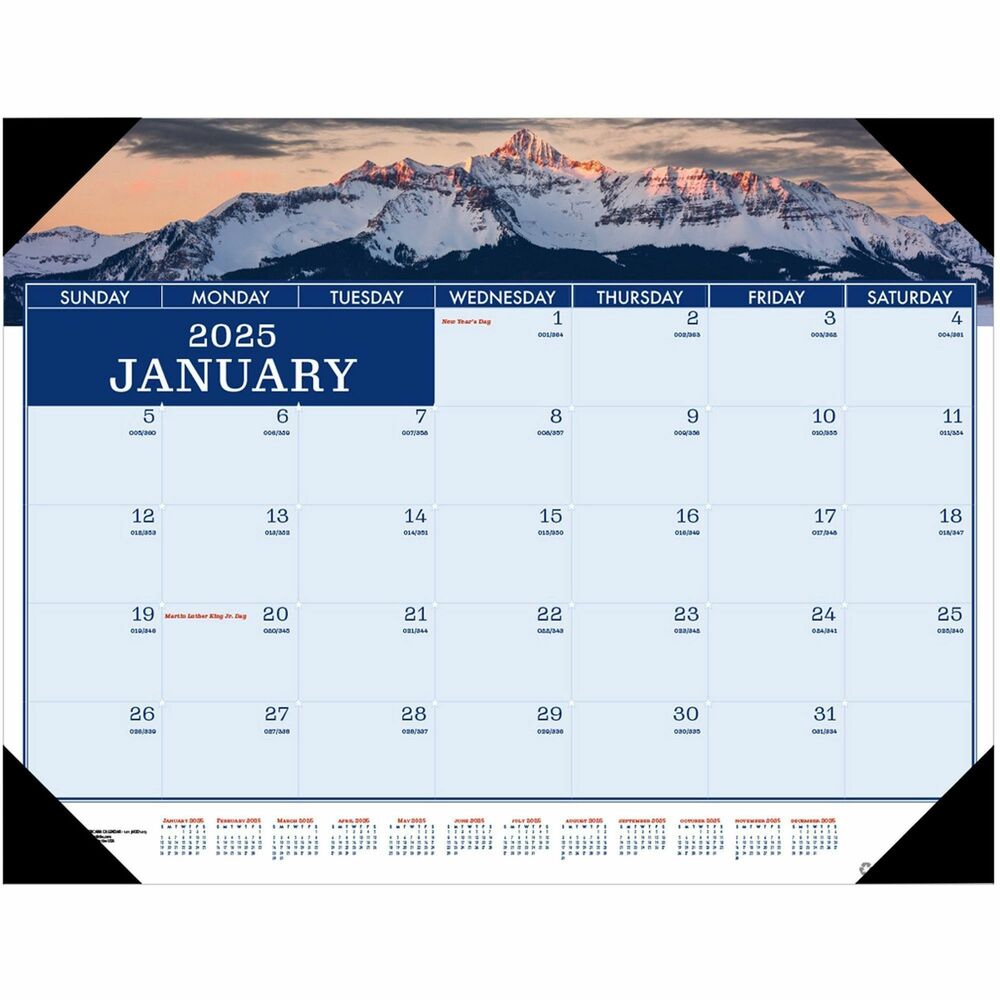 House of Doolittle Recycled Americana Monthly Desk Pad - Julian Dates ...