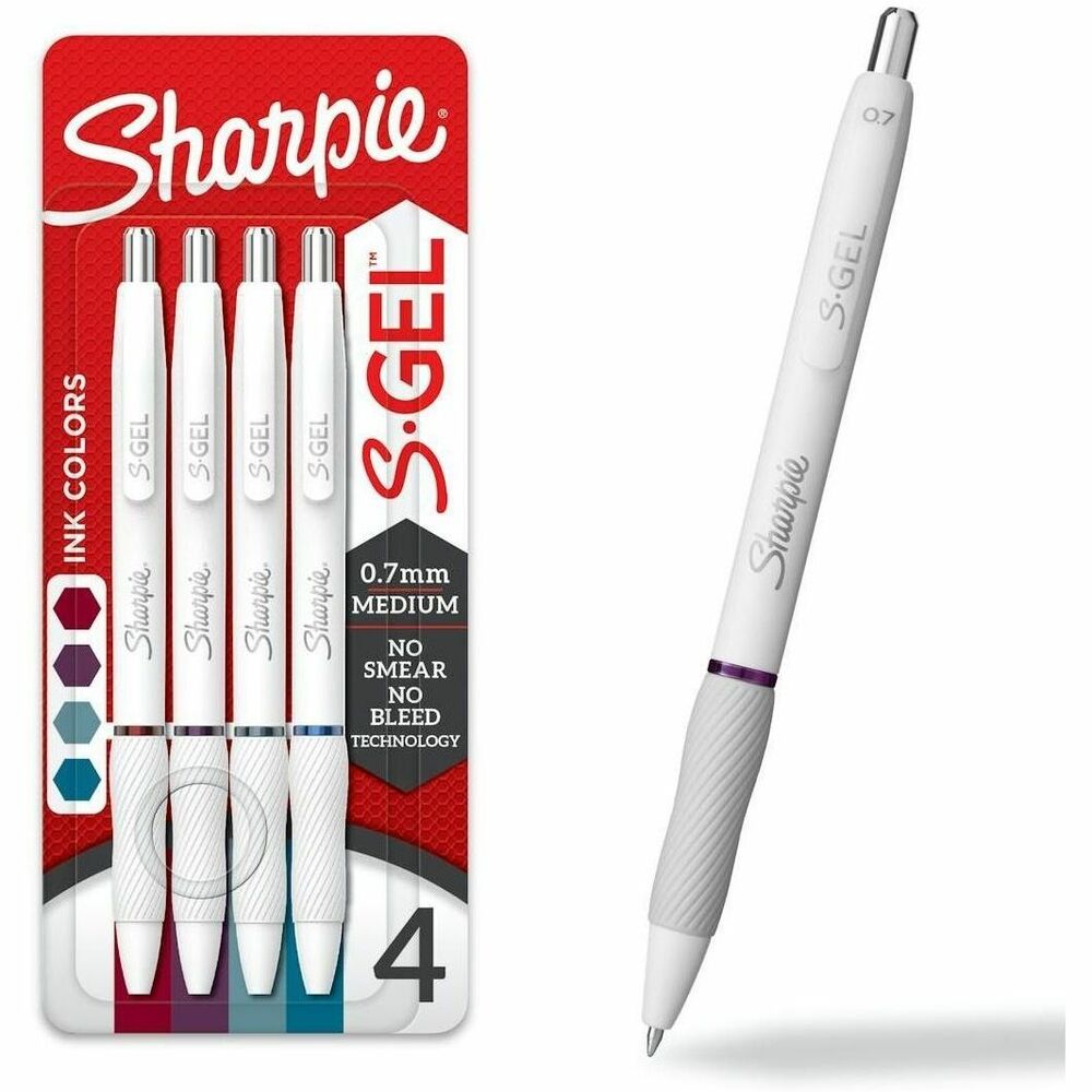 SAN2206099 - The power of Sharpie comes in a gel pen with the Sharpie S-Gel. With no-smear, no-bleed technology and bold ink, this Sharpie pen delivers always-vivid writing. It's a high-performance gel pen with a sleek, professional look that makes it a writing instrument you won't want to loan out. Contoured rubber grip delivers comfortable writing during any task. Sharpie S-Gel offers a smooth writing experience perfect for homes, schools or offices. More from the ManufacturerRebate: $25 Visa Card with $75 Newell Brands Buy View Rebate Details