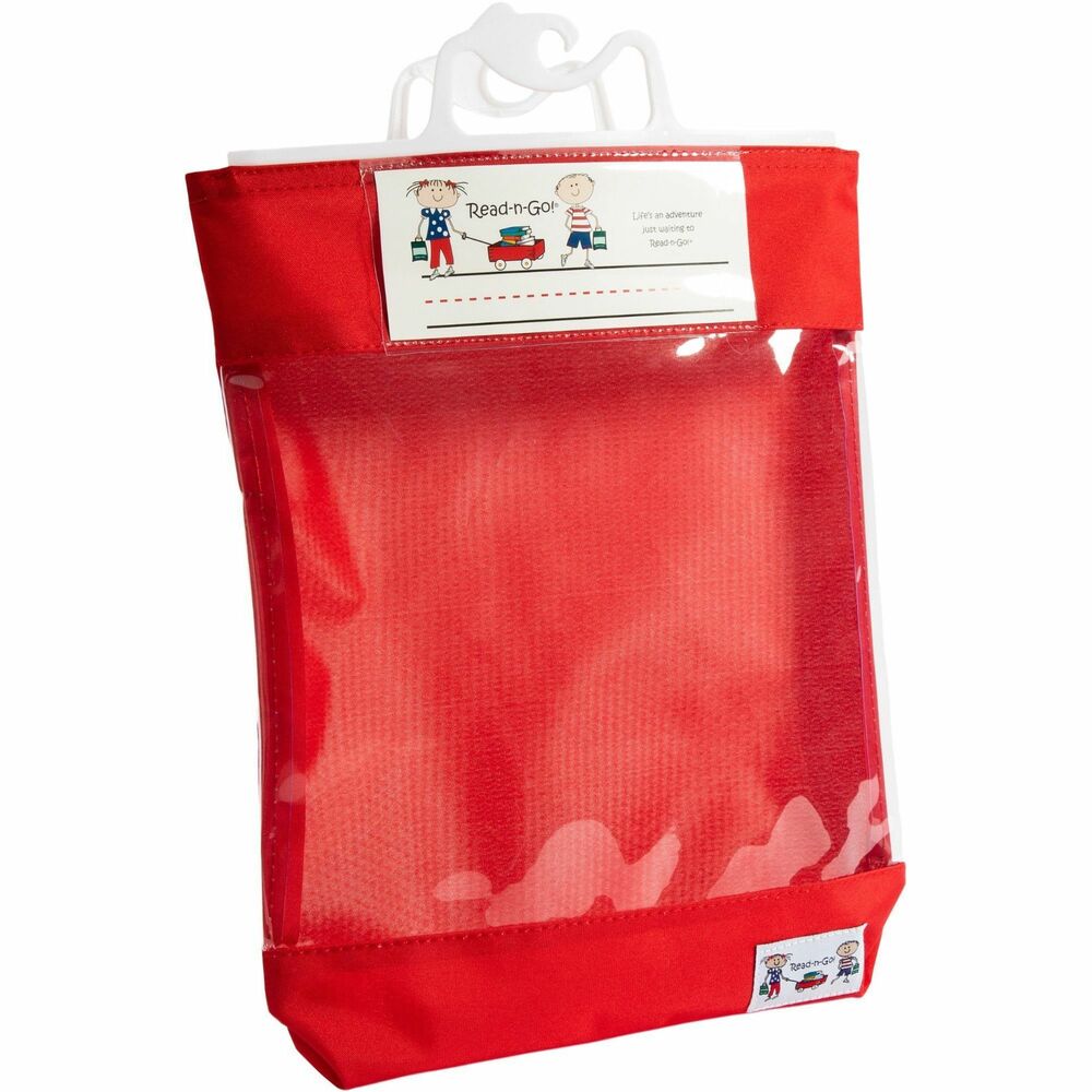 SSK10080 - Reusable Read-n-Go Book Baggie for students are ideal for take-home reading, summer reading programs, math games, show-and-tell bags, and more. Teachers, parents and librarians keep students' learning materials safe and secure during their journey from school or library to home with this durable, high-quality book bag. Use for labeling and storing student medications. Clear-view front lets you see what is in the bag. Dispensing instructions and times are clearly visible inside of the bag. Each book baggie comes with a name card that slides into a clear sleeve on the front of the bag. Durable poly/cotton laminated material features a 2" gusset that expands to hold more books and folders. Sides are double-stitched with nonrip seams. Perfect to use every day, durable bags can be reused year after year.