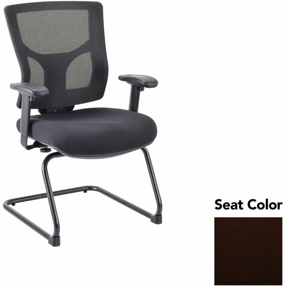 LLR62009105 - Conjure Guest Chair offers easy back-height adjustment and breathable mesh back for cradling comfort. Ergonomically designed mid-back is perfect for the natural curvature of a person's back. Seat is polyurethane-injection foam to ensure your guests feel welcomed. Included arms with polyurethane pads adjust in height and width to suit your needs. Cantilever base is powder-coated for durability.