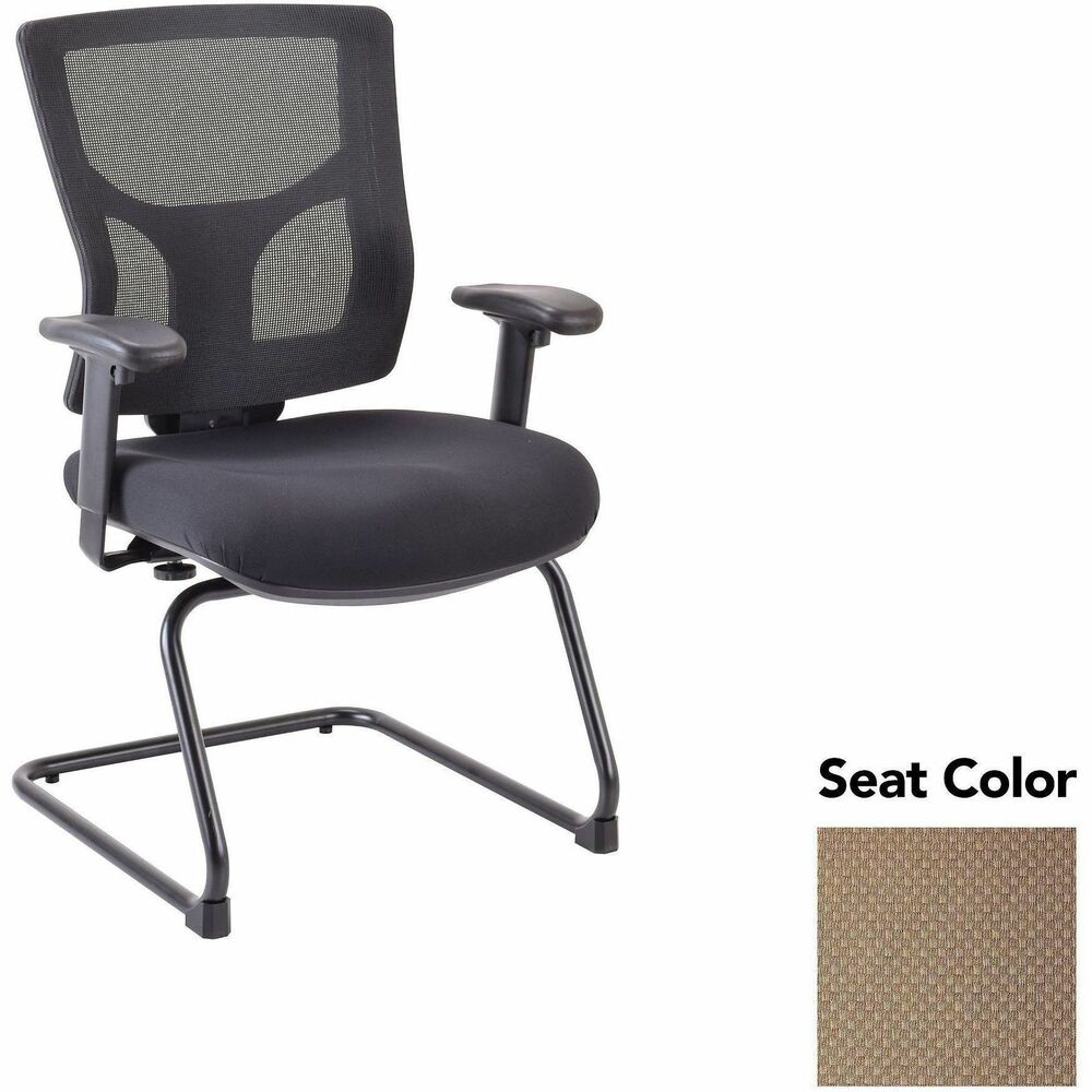 LLR6200962 - Conjure Guest Chair offers easy back-height adjustment and breathable mesh back for cradling comfort. Ergonomically designed mid-back is perfect for the natural curvature of a person's back. Seat is polyurethane-injection foam to ensure your guests feel welcomed. Included arms with polyurethane pads adjust in height and width to suit your needs. Cantilever base is powder-coated for durability.