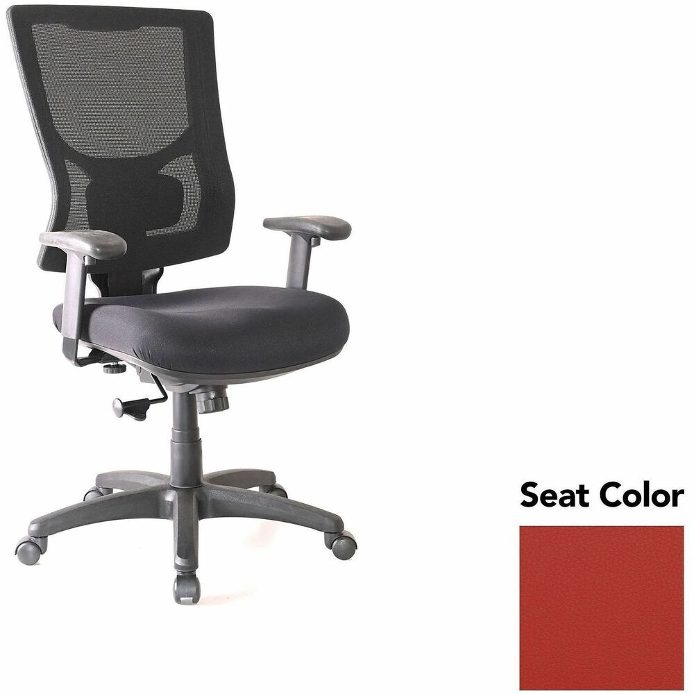 LLR62018075 - Conjure High-Back Swivel/Tilt Office Chair gives you more control with an on-off control level for the swivel tilt mechanism so you can better personalize it according to your body type. Adjust the height of the built-in ratchet back and lumbar support. High-strength mesh upholstery covers the back for breathable, cradling comfort. Arms adjust in height and width and are cushioned with soft polyurethane pads. Seat lets you sink into thick, polyurethane molded foam for more support throughout the workday. Other functions include tilt tension adjustment and 360-degree swivel. Reinforced nylon base is equipped with nylon casters for easy mobility. Weight capacity is 275 lb.