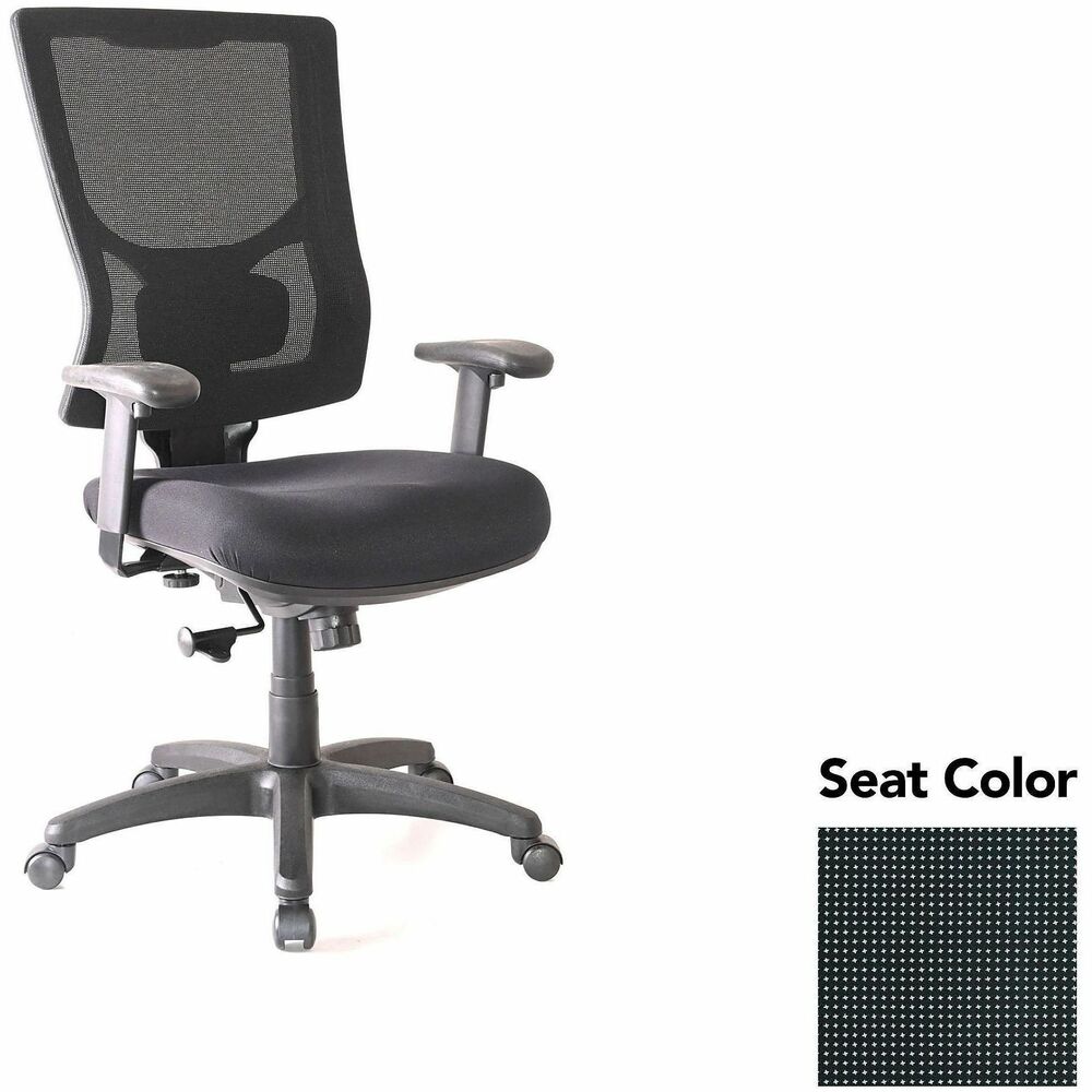LLR6201835 - Conjure High-Back Swivel/Tilt Office Chair gives you more control with an on-off control level for the swivel tilt mechanism so you can better personalize it according to your body type. Adjust the height of the built-in ratchet back and lumbar support. High-strength mesh upholstery covers the back for breathable, cradling comfort. Arms adjust in height and width and are cushioned with soft polyurethane pads. Seat lets you sink into thick, polyurethane molded foam for more support throughout the workday. Other functions include tilt tension adjustment and 360-degree swivel. Reinforced nylon base is equipped with nylon casters for easy mobility. Weight capacity is 275 lb.