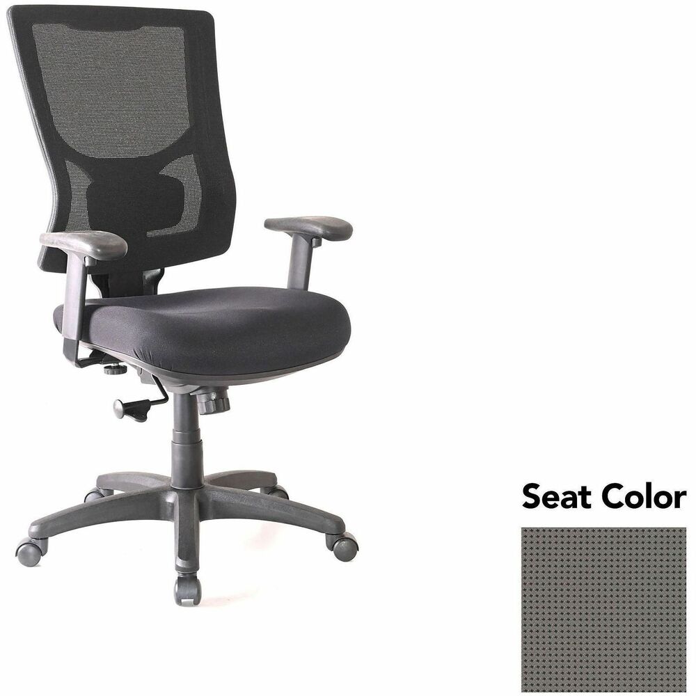 LLR6201832 - Conjure High-Back Swivel/Tilt Office Chair gives you more control with an on-off control level for the swivel tilt mechanism so you can better personalize it according to your body type. Adjust the height of the built-in ratchet back and lumbar support. High-strength mesh upholstery covers the back for breathable, cradling comfort. Arms adjust in height and width and are cushioned with soft polyurethane pads. Seat lets you sink into thick, polyurethane molded foam for more support throughout the workday. Other functions include tilt tension adjustment and 360-degree swivel. Reinforced nylon base is equipped with nylon casters for easy mobility. Weight capacity is 275 lb.