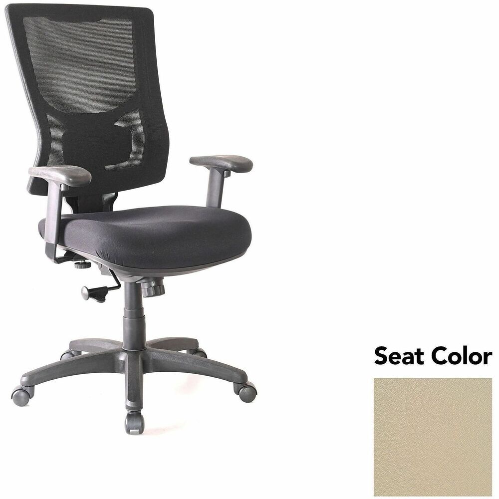 LLR6201845 - Conjure High-Back Swivel/Tilt Office Chair gives you more control with an on-off control level for the swivel tilt mechanism so you can better personalize it according to your body type. Adjust the height of the built-in ratchet back and lumbar support. High-strength mesh upholstery covers the back for breathable, cradling comfort. Arms adjust in height and width and are cushioned with soft polyurethane pads. Seat lets you sink into thick, polyurethane molded foam for more support throughout the workday. Other functions include tilt tension adjustment and 360-degree swivel. Reinforced nylon base is equipped with nylon casters for easy mobility. Weight capacity is 275 lb.
