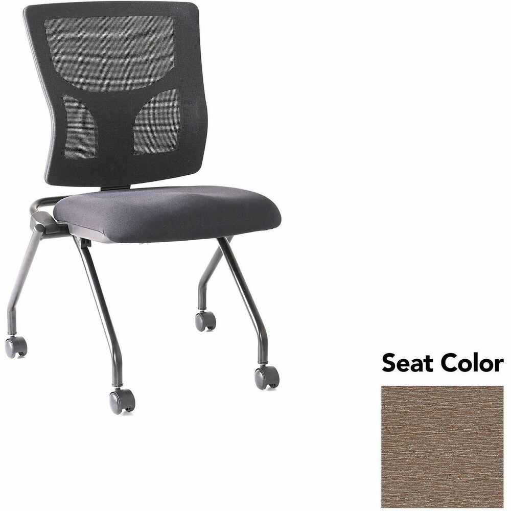 LLR6202003 - Conjure Mesh Training Chairs with back tilt hinge offer the same support of Conjure Executive Chair with high-strength mesh backs and polyurethane molded foam seats. Seats fold for easy nesting. Frames are equipped with nylon casters for quick setup and takedown in temporary training areas. Black powder-coated metal legs deliver reliable support. Weight capacity is 275 lb.