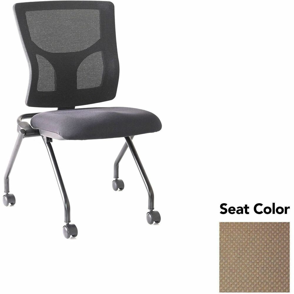 LLR6202062 - Conjure Mesh Training Chairs with back tilt hinge offer the same support of Conjure Executive Chair with high-strength mesh backs and polyurethane molded foam seats. Seats fold for easy nesting. Frames are equipped with nylon casters for quick setup and takedown in temporary training areas. Black powder-coated metal legs deliver reliable support. Weight capacity is 275 lb.