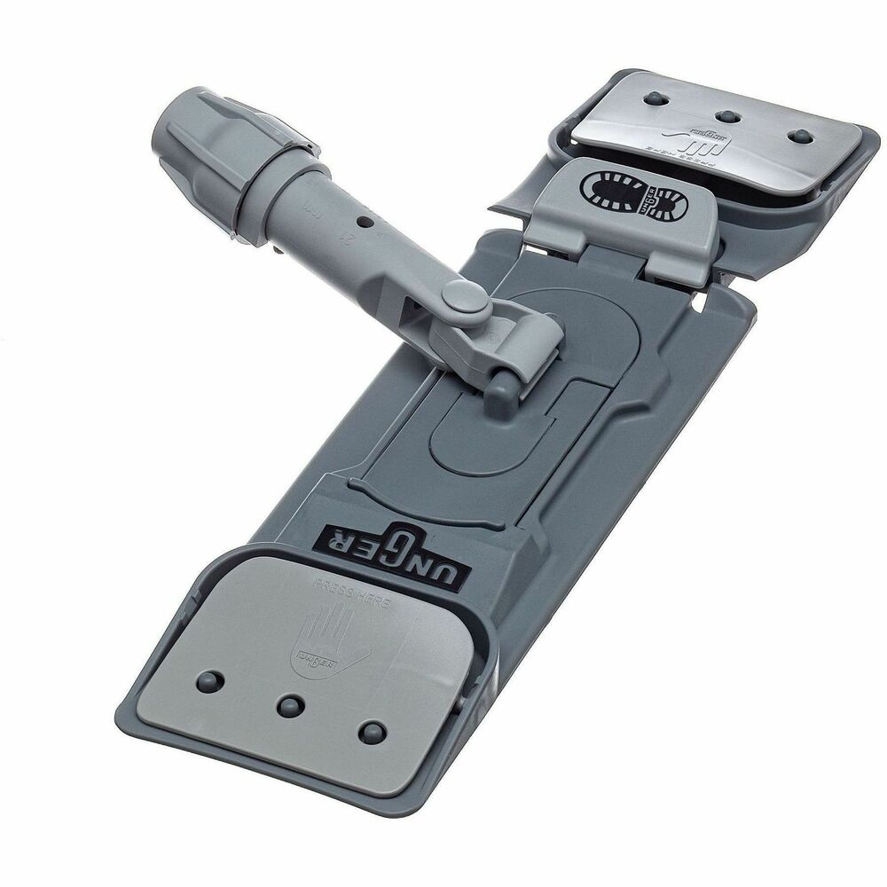 UNGSM40G - EZ Flat Mop Holder keeps mops flat for cleaning and easily collapses at the touch of a button. Specially designed mop holder's low-profile head pivots for seamless cleaning performance, even in awkward or hard-to-reach areas. Large, 16" surface provides extensive direct contact between mops and floors for more effective cleaning and scrubbing pressure. Attached handle socket fits nylon-threaded cones or tapered handles measuring 21-23mm (0.82"-0.90") in diameter.