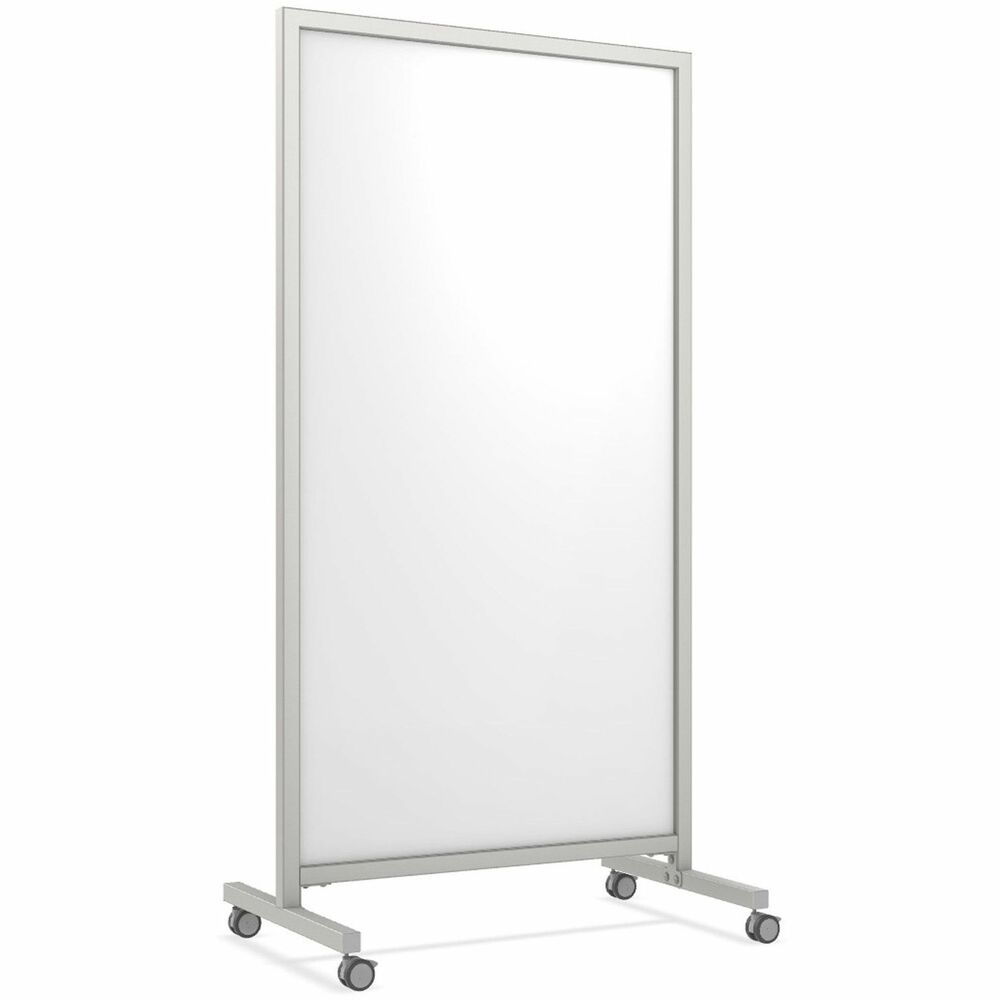 GHEEZ1MA7538WH - EZ Mobile Glassboard makes collaboration easy. Sleek aluminum framing, magnetic glassboard surface and durable casters create an aesthetically pleasing, functional, cost-effective board. Nonporous glass surface is easy to clean and will not ghost or stain. Satin-anodized aluminum frame with mitered corners adds strength and durability. Four heavy-duty, locking casters move easily from carpet to tile as needed.