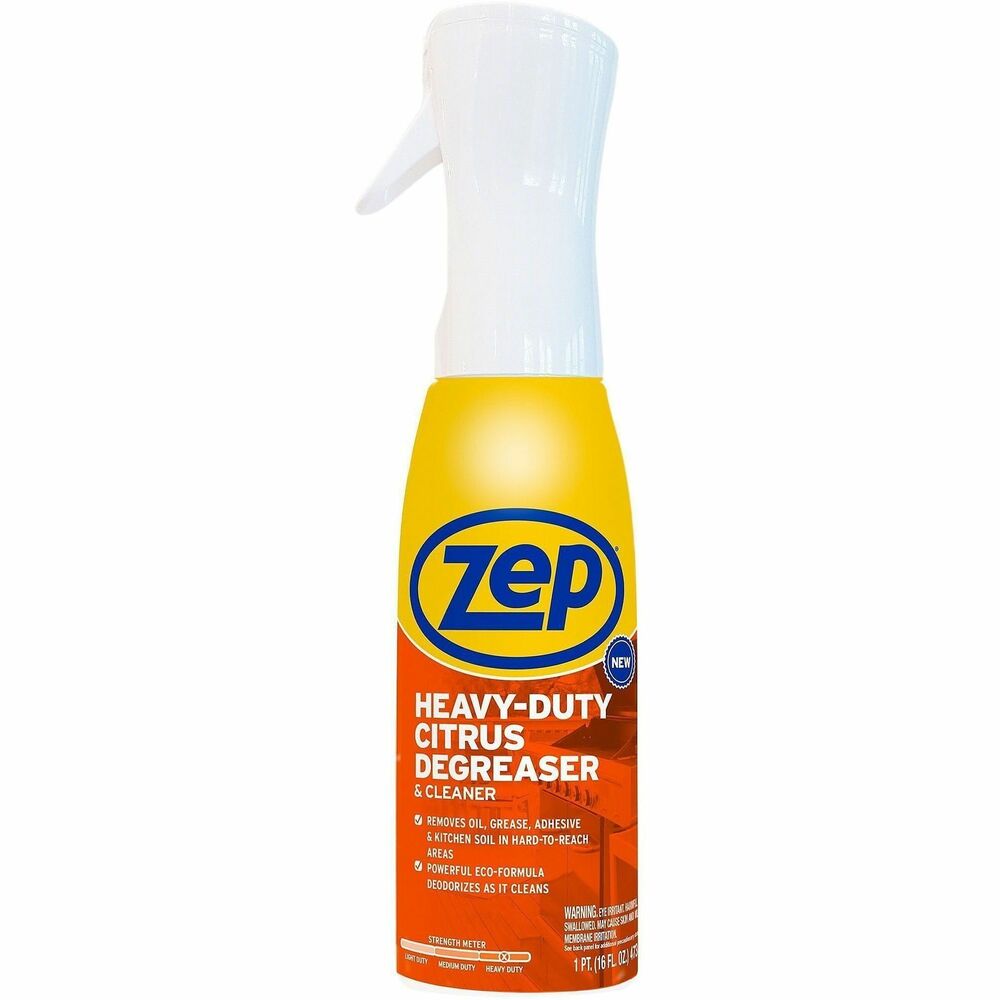 ZPEZUCIT20 - Heavy-duty degreaser with natural citrus solvents easily powers through heavy grease and grime in the kitchen or professional operations. Its versatile design works hard to power away oil, grease, adhesive and soil to minimize your cleaning times. Simply spray the heavy-duty degreaser, wait for 1 minute, then wipe and rinse. Ready-to-use spray bottle design allows easy, precise application, making cleaning tasks more efficient and hassle-free. Degreaser is perfect for stovetops, appliances, countertops and more.