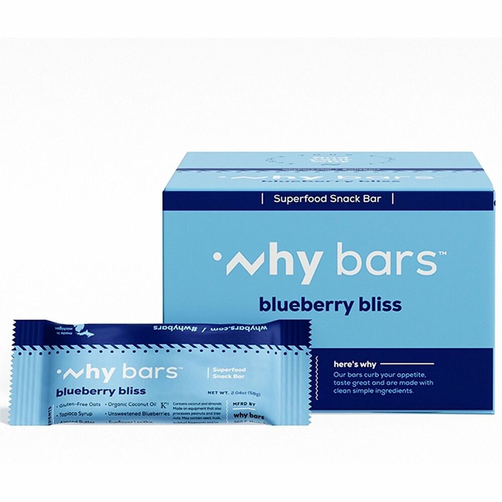 WHYWB6 - Curb your appetite with these superfood snack protein bars made with simple, clean ingredients to fuel your day. They let you focus on your activity instead of your hunger with a balanced, portable food option that tastes great and sustains your energy level between meals. Their simple plant-based ingredients provide healthy energy for active lifestyles. Each organic, vegan bars are dairy-free, certified gluten-free, non-GMO and soy-free. They come individually wrapped so you can throw one into your bag for a healthy, filling snack before or after a hike, run, workout or practice. Bars come in an easy-to-open display box.