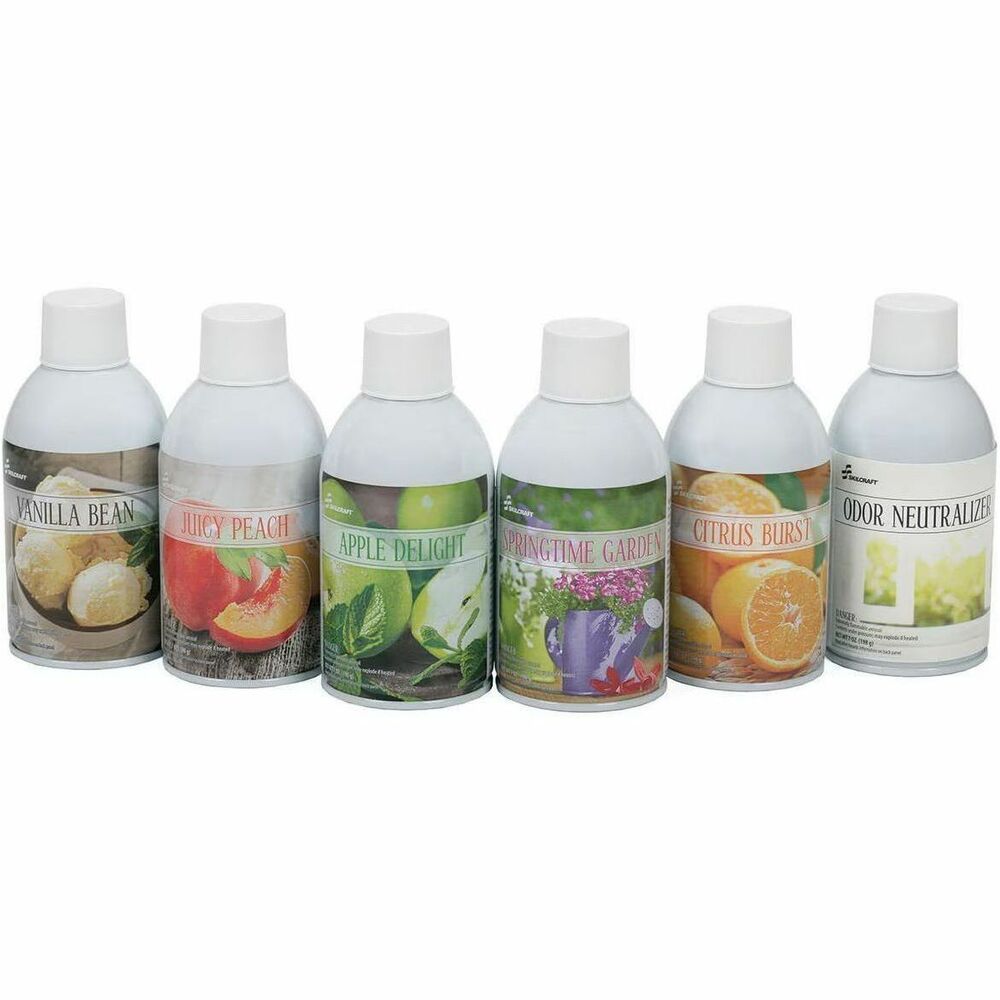 NSN3684785 - Zep Meter Mist refills are designed for use with SKILCRAFT Zep Meter Mist 3000 and Zep Meter Mist 3000 Plus Dispensers. These highly effective, aerosol-metered, odor counteractants can be used anywhere malodors are a problem. Each refill lasts approximately 30 or 60 days depending on the dispenser setting.