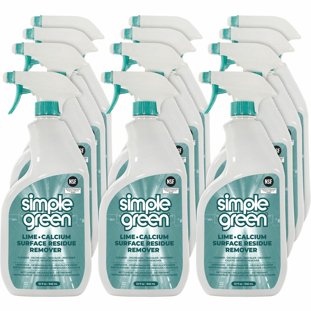 SMP1700032CT - Lime-Calcium-Surface Residue Remover delivers powerful cleaning and acts as a degreaser, descaler, restorer and residue remover. It is NSF registered A3 for use on food-contact surfaces, making it ideal for use in food-processing facilities and equipment. It easily removes lime scale, caustic and chlorinated cleaner residues, efflorescence, soap scum, mineral and organic deposits. This remover eliminates stains and restores clarity to stainless steel, chrome, aluminum, metals and other washable surfaces. It does not contain bleach, ammonia or phosphorus. Regular use prevents mineral deposit buildup to maintain plant asepsis.
