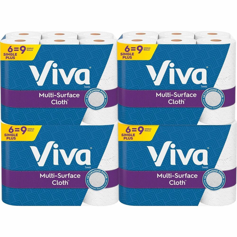 KCC49413CT - VIVA paper towels deliver a cloth-like durability and signature soft, smooth texture. They are strong enough even when wet to tackle your tough tasks and gentle enough for delicate surfaces. Choose-A-Sheet perforations on the roll offer sheet sizes for all occasions. Fiber-packed roll of one-ply towels fits on standard, kitchen towel dispensers.