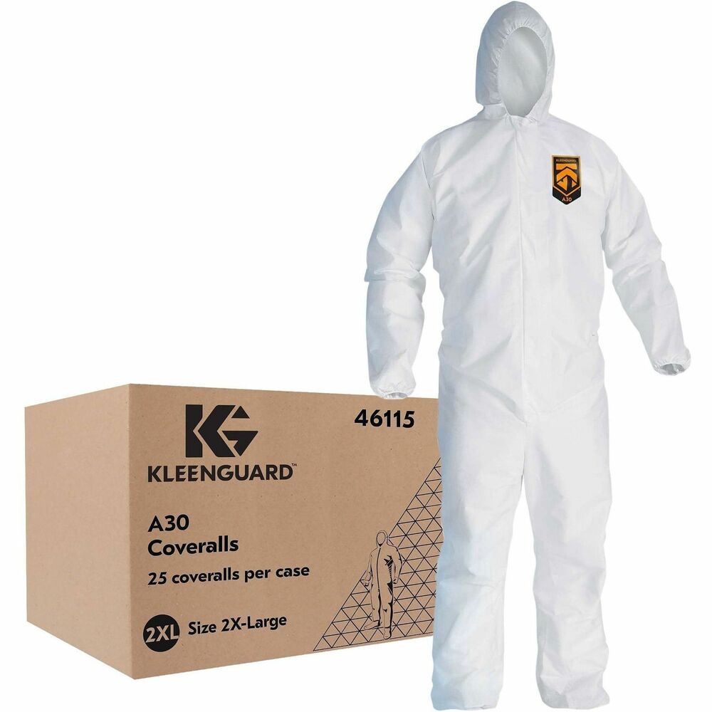 ANS46115 - A30 Breathable Splash and Particle Protection Coveralls protect against hazardous dry particles, aerosols and low-hazardous limited liquid splash. Air-permeable, SMS fabric provides breathability and comfort and is compliant with NFPA99 for anti-static materials. Design features a zippered front with a 1" flap and elastic on back, wrists, ankles and hood. Human-centric Reflex design allows better fit and freedom of movement. When used in nonhazardous applications, they are eligible for recycling through The Right Cycle Program.