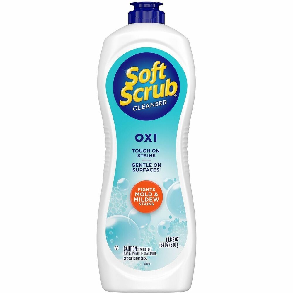 Soft Scrub Total Bath/Kitchen Cleanser - For Multipurpose - Scrubber - 24 fl oz (0.8 quart) - Fresh Scent - Cleanse, Kosher - White - 1 Each