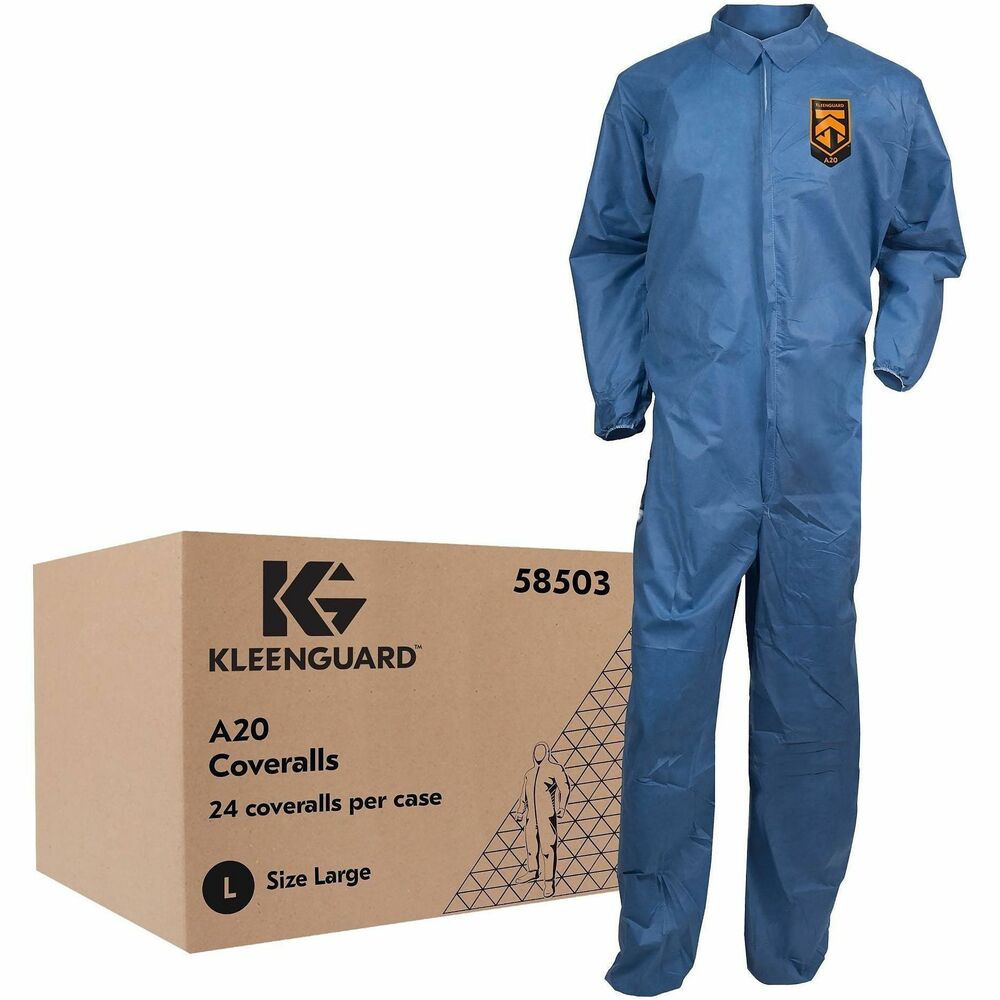 ANS58503 - A20 Breathable Particle Protection Coveralls protect against hazardous dry particles and feature a zippered front plus elastic back, wrists and ankles. Air-permeable SMMMS fabric provides five layers of stacked barrier protection. Seamless front offers extra protection to the primary exposure area. Popular choices for use include dusty environments such as laboratories and remediation as well as pesticide applications and decontamination modesty garments. Human-centric Reflex design allows better fit and freedom of movement. When used in nonhazardous applications, size Large coveralls are eligible for recycling through The Right Cycle Program.