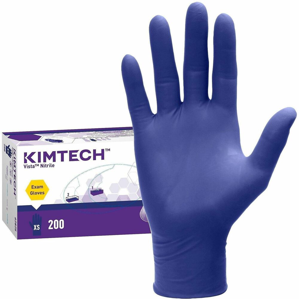 ANS62825 - Vista Nitrile Exam Gloves offer ultimate comfort and effective cleanliness. 4.3 mil thick nitrile gloves provide reliable protection. Because they're ambidextrous, you can quickly grab a single glove for either hand. The 9.5" long exam gloves are powder-free and are not made with natural rubber latex . They have an AQL of 1.5, exceeding the ASTM AQL 2.5 standard. Textured fingertips improve grip and dexterity to better perform sensitive tasks. Beaded cuffs make gloves easier to don and prevent roll-down. Gloves meet U.S. FDA regulations for food-contact applications and are tested for use with chemotherapy drugs. Exam gloves can be recycled through The Right Cycle Program.