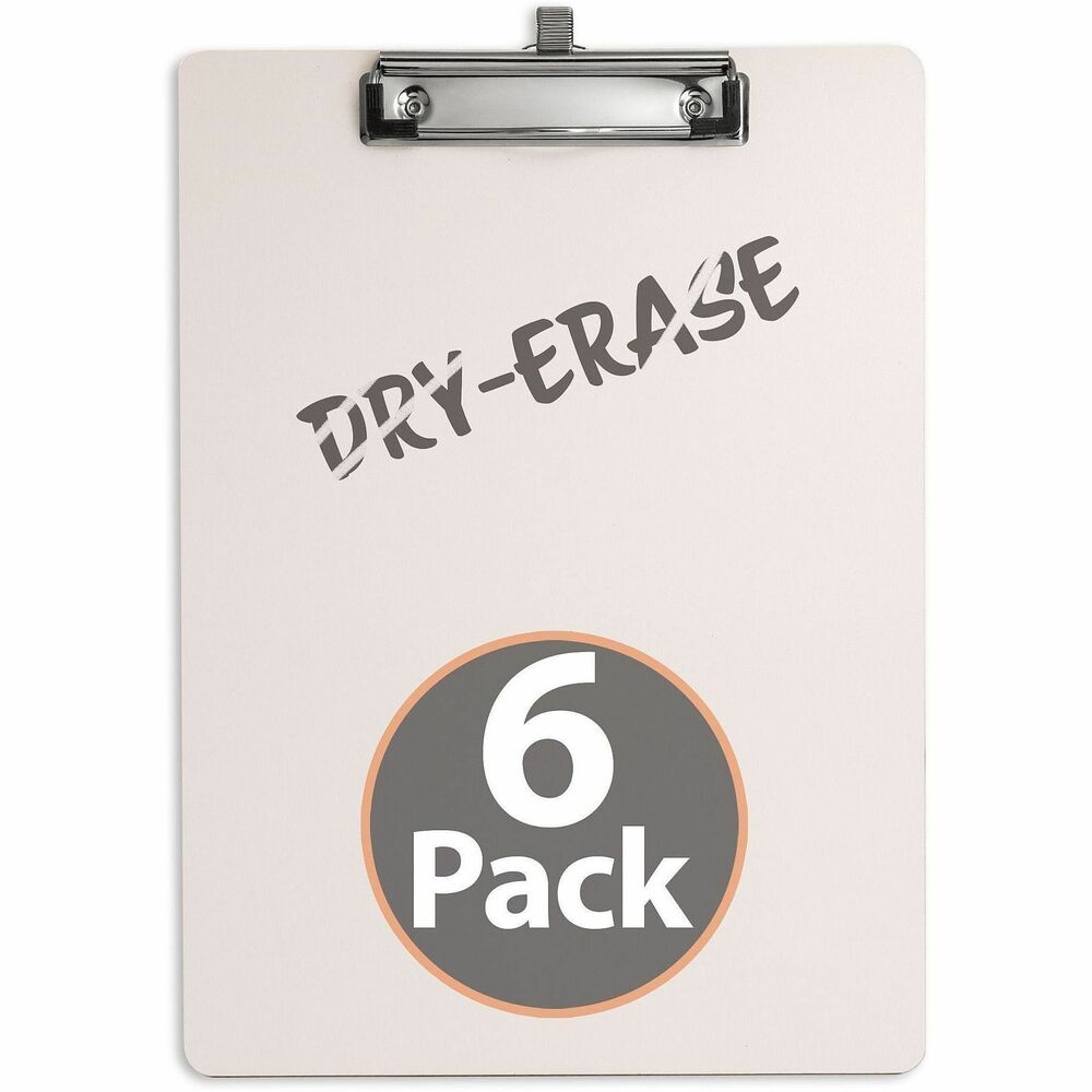 OIC83161 - Say goodbye to paper waste and hello to a new way to stay organized on the go! Whether you're coaching from the sidelines, leading a classroom, or tackling a busy workday, our Officemate 83161 reusable dry erase clipboards help you write, erase, and repeat-without the clutter of paper. Made in the USA! High quality dry erase clipboard with low profile metal top clip, can hold up to 70 sheets of paper and double as a quick way to take notes, make lists, or complete other tasks without additional paper. Built in pen holder is designed to be flexible, accommodating many pen, pencil, marker, and dry erase markers- a better solution than tying strings or using other DIY methods to keep pens attached to the clipboard. These ultra durable dry erase clipboards have a stain resistant surface and the solid construction eliminates stains and ghosting of dry erase pens and pen markings. Perfect for professionals in the office, out in the field, teachers, coaches, or those in the healthcare industry. The 6pk bundle is ideal for bulk ordering for classrooms or organizations.