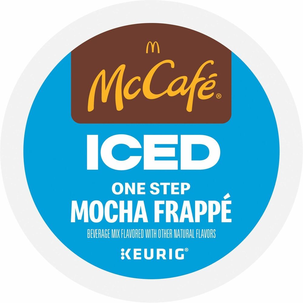 GMT9845CT - Enjoy the bold, sweet and creamy taste of McCafe Iced One-Step Mocha Frappe. Boasting a rich, chocolate flavor, this iced mocha frappe delivers the best of McCafe specialty coffee in a few easy steps: fill your tumbler with ice, brew on the 8 oz. setting, and add milk and sweetener to taste. This medium-roast coffee is specially crafted to hold up to ice for a deliciously refreshing, iced coffee beverage. Caffeinated coffee comes in airtight, recyclable K-Cups for single-cup brewing systems. K-Cups are easy to use. Simply shake and insert into your Keurig coffee brewer for a delicious cup of coffee.
