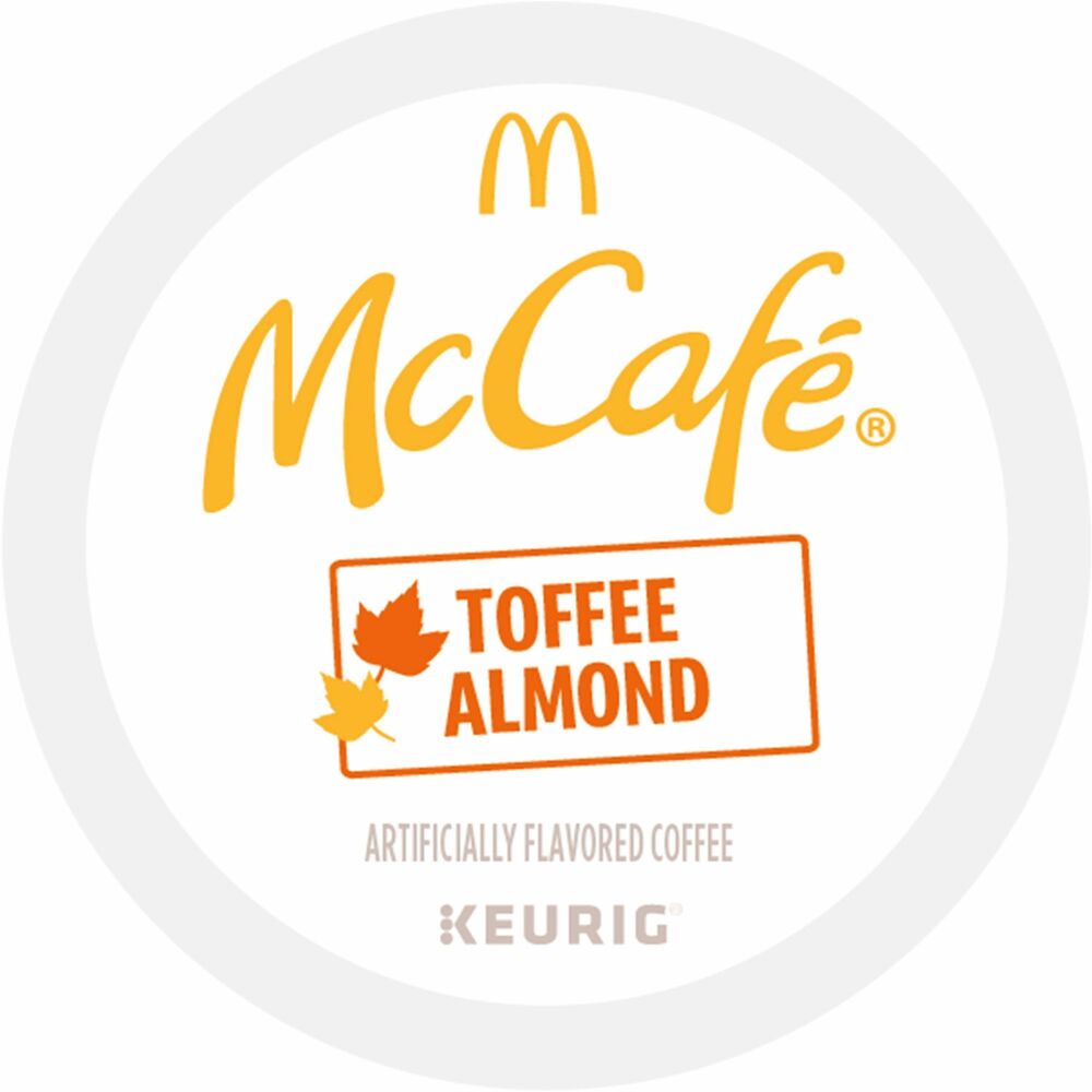 GMT9189CT - Savor the flavors of rich, buttery caramel and sweet, roasted almonds in McCafe's Toffee Almond Coffee. This delightful balance builds in flavor and aroma as you enjoy it, leaves a lasting impression with every cup. Brighten your day with McCafe, a simply delicious coffee that keeps good going. Light-roast, caffeinated coffee comes in airtight, recyclable K-Cups for single-cup brewing systems. K-Cups are easy to use. Simply shake and insert into your Keurig coffee brewer for a delicious cup of coffee.