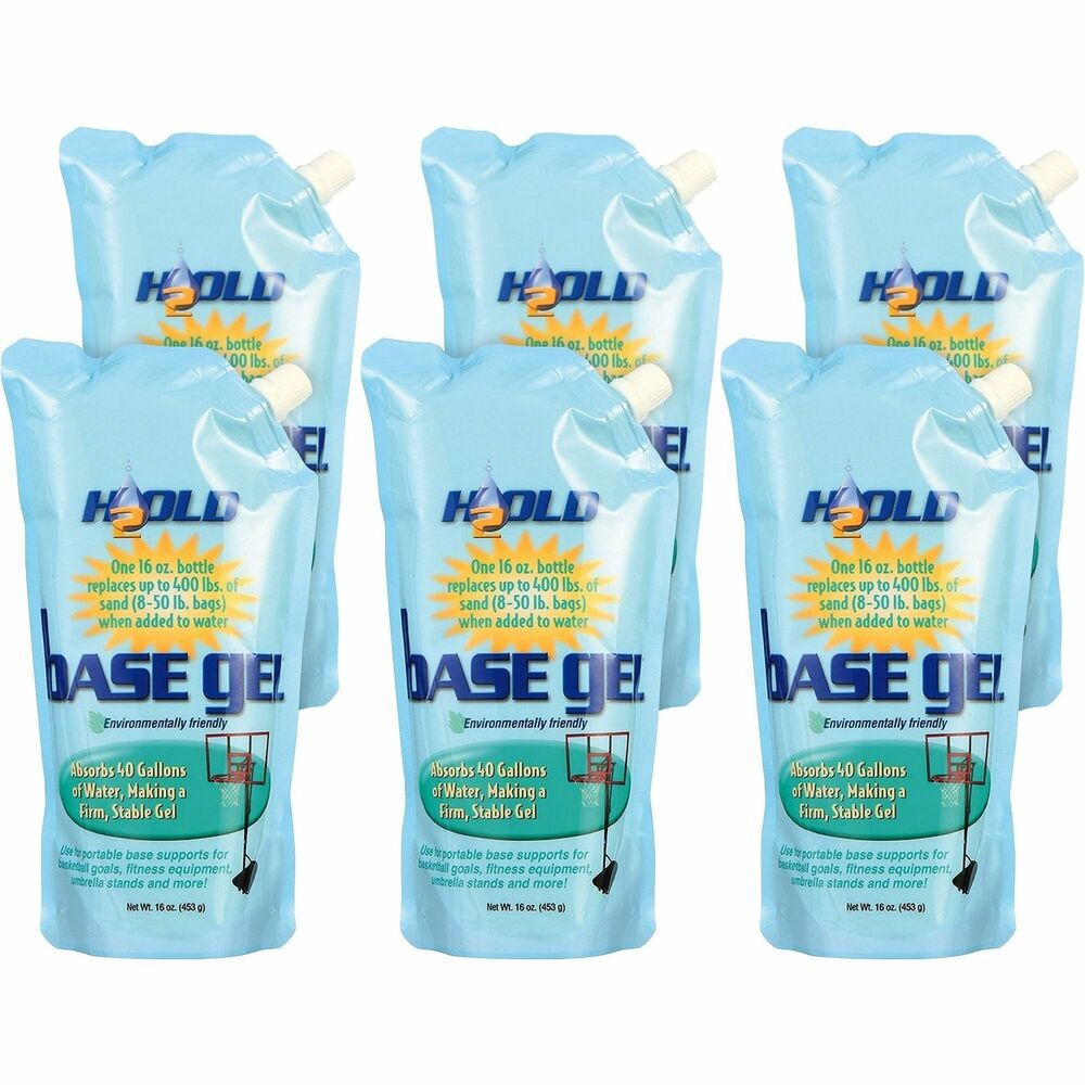 HTOBG1601CT - Stabilize basketball hoops, plastic sign bases, umbrella stands and more with H2OLD Base Gel. When combined with water, this powder-like substance transforms into a firm, stable gel. Cross-linked, polyacrylate polymer formula effectively absorbs up to 400 times its weight in water. Solid gel remains stable for more than 7 years yet is easily dissolved with salt for easy disposal. One 16 oz. bottle of base gel replaces up to eight bags of sand.