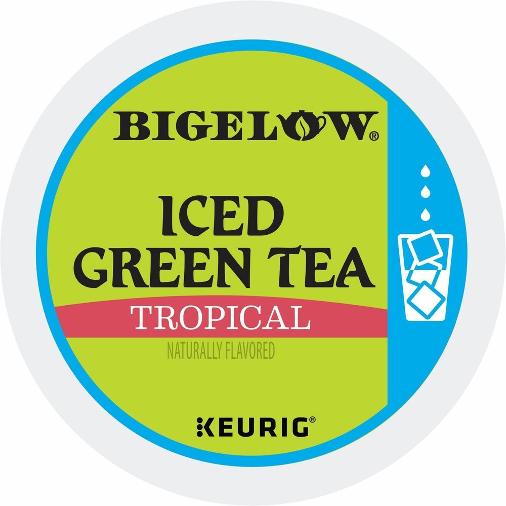 GMT2870CT - Bigelow Tropical Iced Green Tea delights you with exotic tropical flavors of mango and pineapple for a subtle brew as refreshing as an island breeze. Unsweetened, smooth green tea delivers a consistent, fresh-brewed cup every time. Simply brew over ice and enjoy. Made by a family specializing in creating deliciously different, world-class teas for three generations, this caffeinated tea comes in convenient, recyclable K-cups that are designed for use in Keurig coffee brewers.