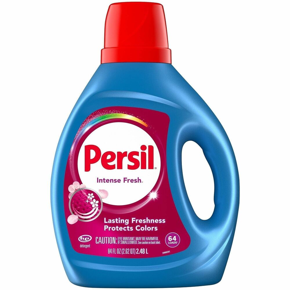 DIA05468 - Persil Intense Fresh scent laundry detergent helps remove trapped odor and provides long-lasting freshness without being overwhelming or perfumy. Fabric care ingredients help prevent color fading and keep whites and colors vibrant. Detergent protects fabrics, deep-cleans and helps keep clothes looking newer, longer vs. leading value detergent. It cleans effectively in all water temperatures, including cold water, and works in all washer types, including high-efficiency (HE) washing machines.