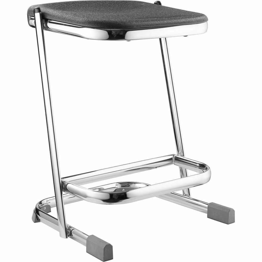 NPS6622 - 6600 Series Elephant Z-Stool provides stylish design and ergonomic comfort perfect for hands-on settings like art studios or science labs. Chrome-plated, 14-gauge tubular steel frame secures stool's blow-molded, polypropylene seat. Seat contours to your body for extra comfort. Sturdy, U-shaped legs distribute weight to minimize pressure on floors. Securely-bonded glides move softly and smoothly over any surface. Conveniently stack stools up to three units high for simple clean-up and storage. Seat supports up to 500 lb.