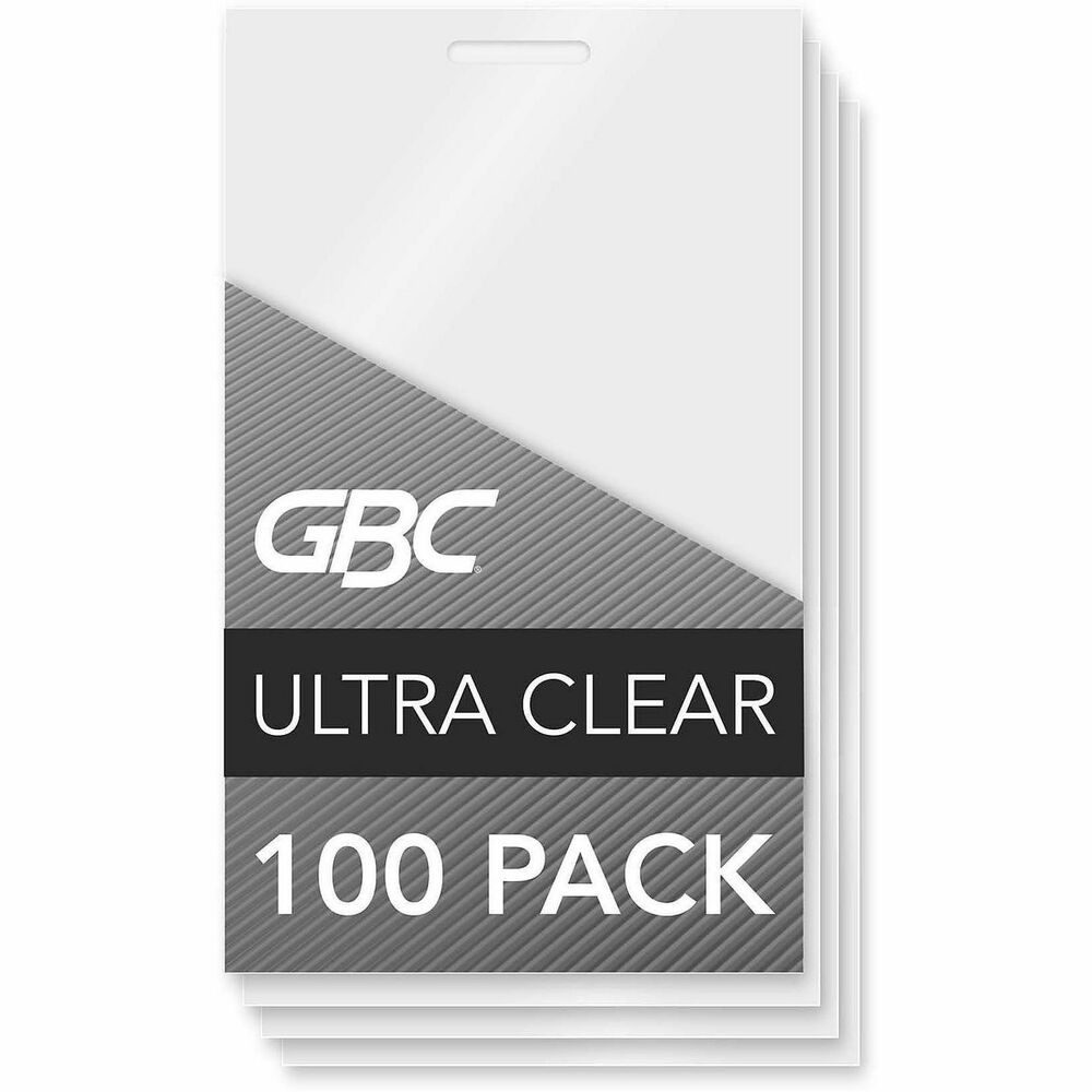 GBC51005 - Sized to perfectly laminate a variety of items, thermal laminating pouches provide clean, crisp and professional-looking lamination results. Standard, glossy finish delivers brilliantly clear results. UltraClear technology lets text details and image colors stand out for excellent visibility. 5 mil pouch thickness allows cards to retain limited flexibility while providing adequate protection against wear and tear. Laminating pouches are designed for use with any thermal pouch laminator (sold separately).