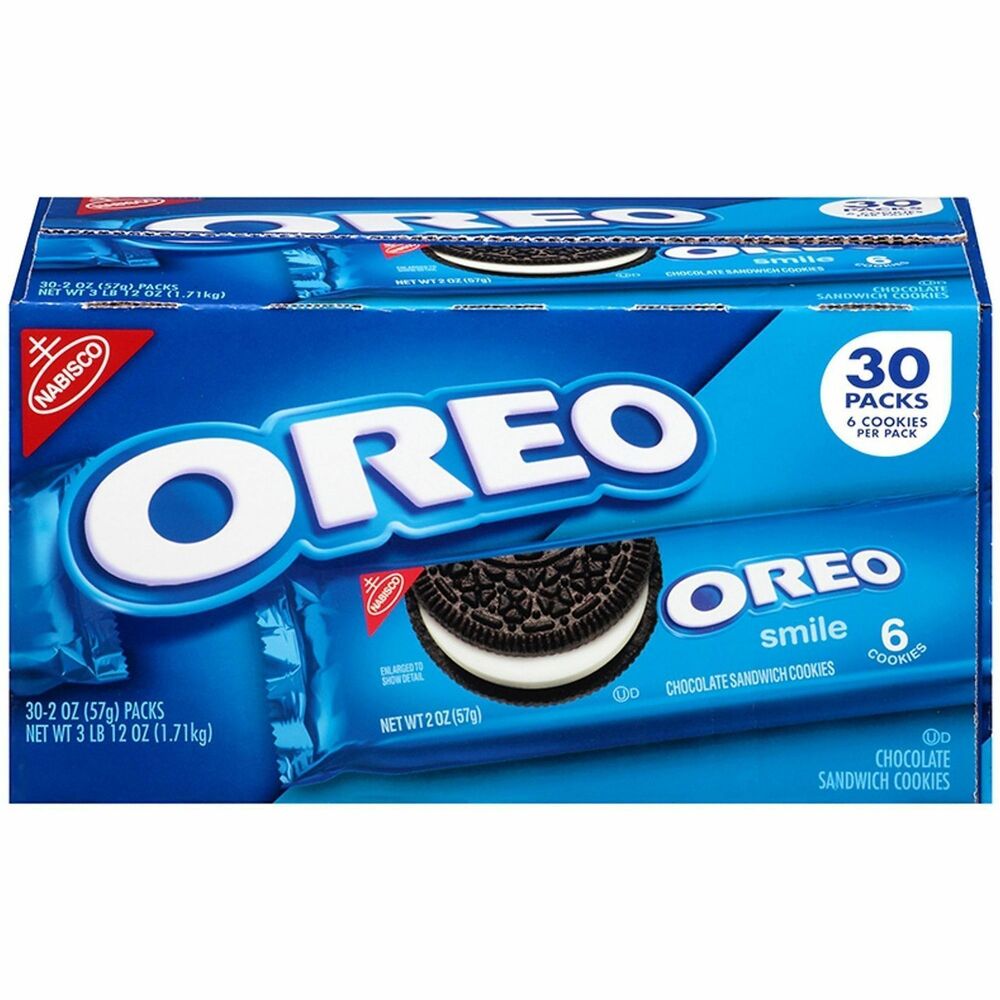 GRR22000421 - Oreo cookies can cure anyone's sweet tooth. Indulge in chocolate wafer cookies with classic creme filling. With a classic chocolate-and-vanilla flavor combination, nobody can resist these sweet treats. Keep these single-serve, individually wrapped treats in your home pantry or your office breakroom. Kosher friendly to accommodate dietary restrictions.
