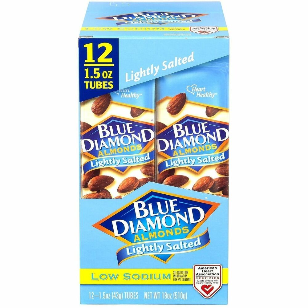 GRR22000736 - Blue Diamond Low-Sodium Lightly Salted Almonds deliver protein-rich nutrition and a smarter snacking choice. Low-sodium snack offers a healthier snack without sacrificing flavor. Stock vending machines and breakrooms with crunchy, wholesome fuel built for midday hunger. Individual portions ensure steady supply for busy schedules and mindful eating.