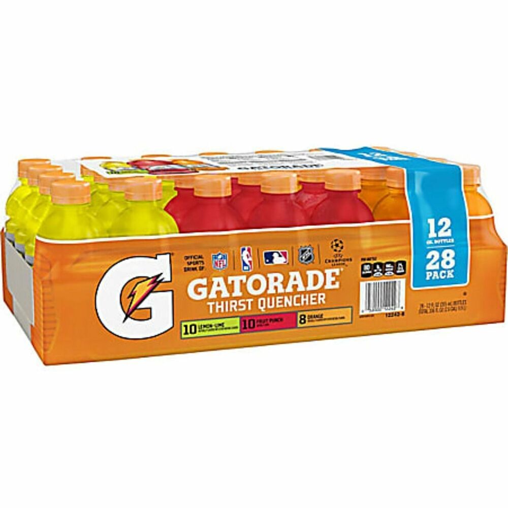 GRR22002180 - Gatorade Thirst Quencher replaces electrolytes lost in sweat during sports games, workouts and more. Variety pack includes your favorite classic flavors, including fruit punch, lemon-lime and orange. Sports drink hydrates better than water and offers a punch of flavor. 