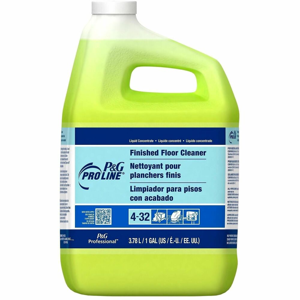 PGC02037 - Floor cleaner dissolves and removes tough, ground-in dirt from finished floors without leaving a dulling residue. Great for use in restaurants (front of house), salons, medical/dental offices, schools, daycares, offices and churches. Low-sudsing formula makes it an excellent choice for use in automatic floor-scrubbing machines. Cleaner contains no phosphates, nonylphenol ethoxylates, butyl cellosolve, dibutyl phthalate or heavy metals. Recommended dilution ratio is 1:128 for manual and 1:512 for automatic machines.