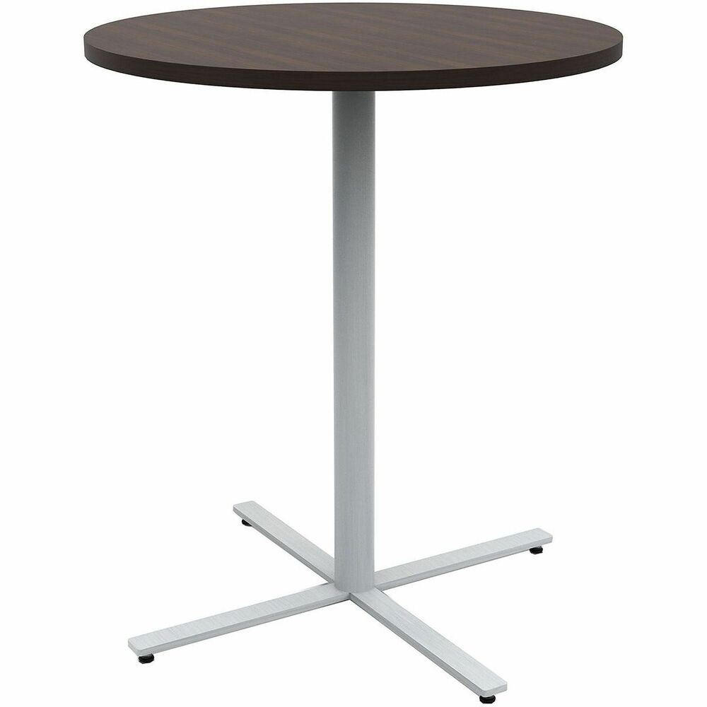 SAFJN36RDX42CWN - Jurni Bistro Table with Round Top perfectly blends modern sophistication with functional design. Designed with neutral aesthetic, this table lets you create both welcoming and practical cohesively styled environments. Durable, laminate table top and matching 3mm edge create a clean and seamless look that enhances any setting. Lightly textured table legs and base come with long-lasting, powder-coating finish that resist wear-and-tear. Easily pair with SAFCO bistro-height seating and stools for coordinated, modern high-top arrangements.