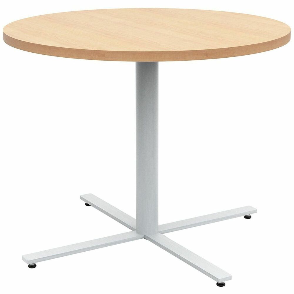 SAFJN36RDX29FMP - Jurni Cafe Table with Round Top perfectly blends style, durability and versatility. Designed with neutral aesthetic, this table brings cohesive elegance to cafes, breakrooms, collaborative spaces or most any other environment. Laminate table top and matching 3mm edge match create a clean and seamless look that enhances any setting. Lightly textured table legs and base come with long-lasting, powder-coating finish that resists wear-and-tear. Easily pair with SAFCO cafe seating and stools for coordinated, modern spaces that encourage connection and collaboration.   